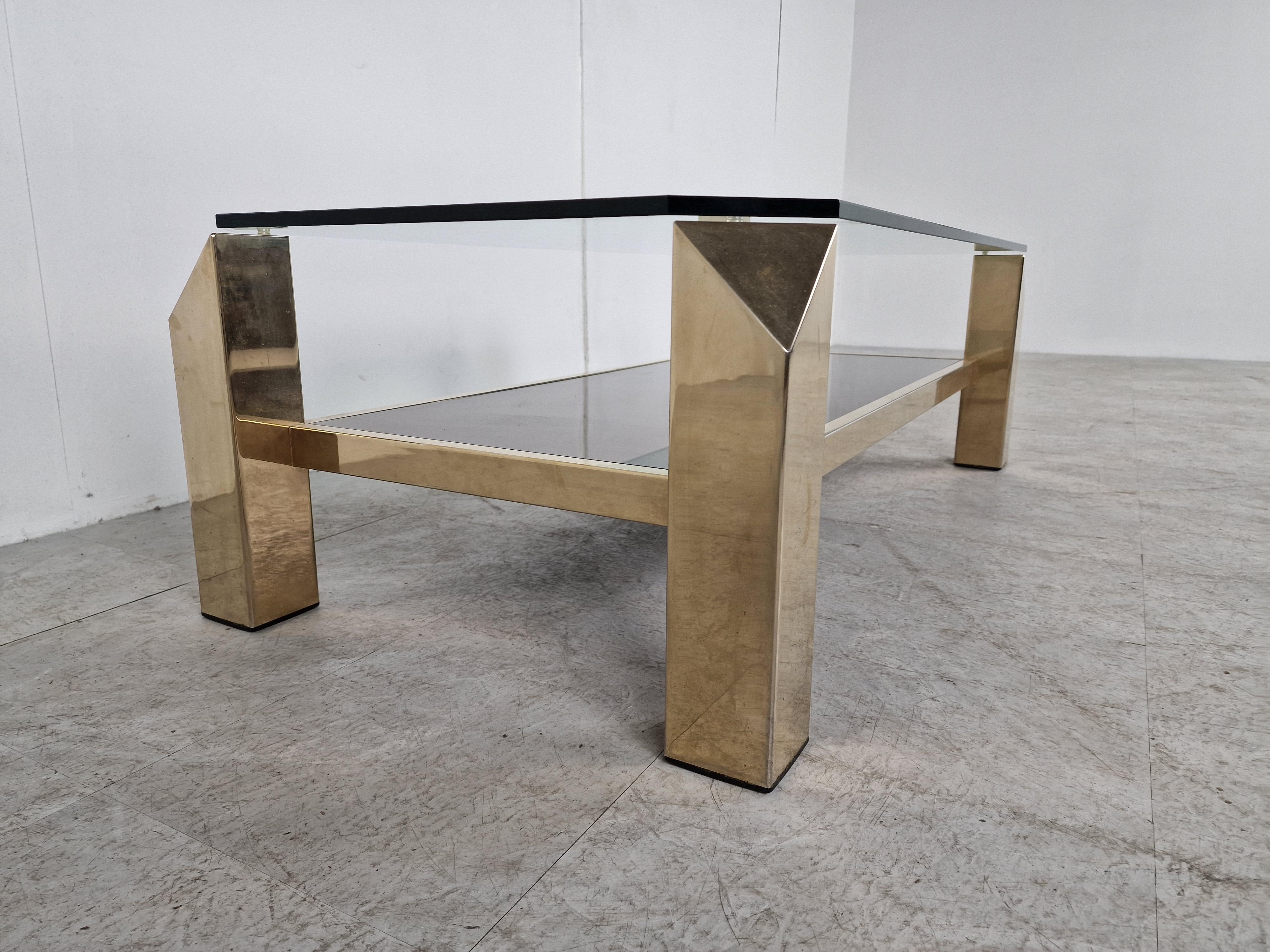 Vintage Golden Coffee Table, 1970 For Sale 3