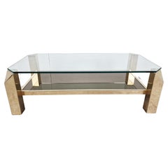 Vintage Golden Coffee Table, 1970