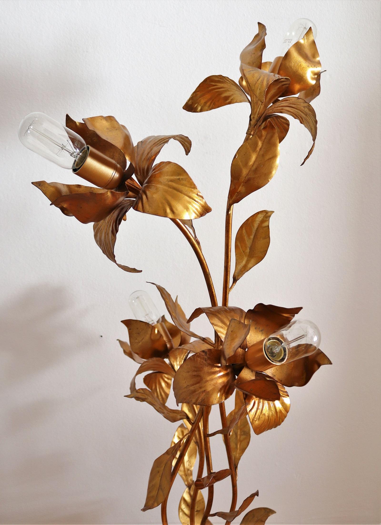 vintage flower lamp