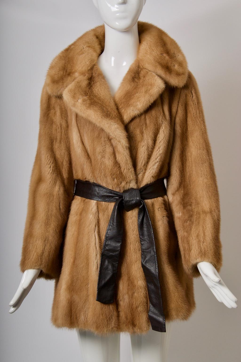 Women's Vintage Golden Mink Jacket For Sale