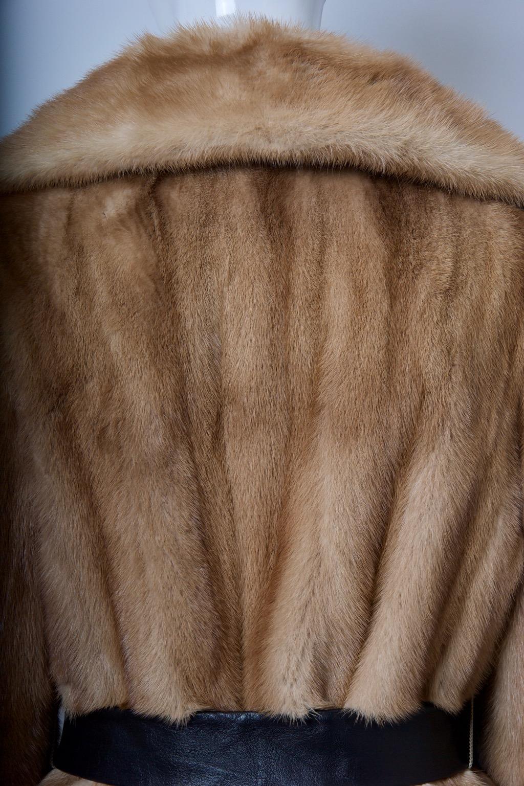 Vintage Golden Mink Jacket For Sale 3