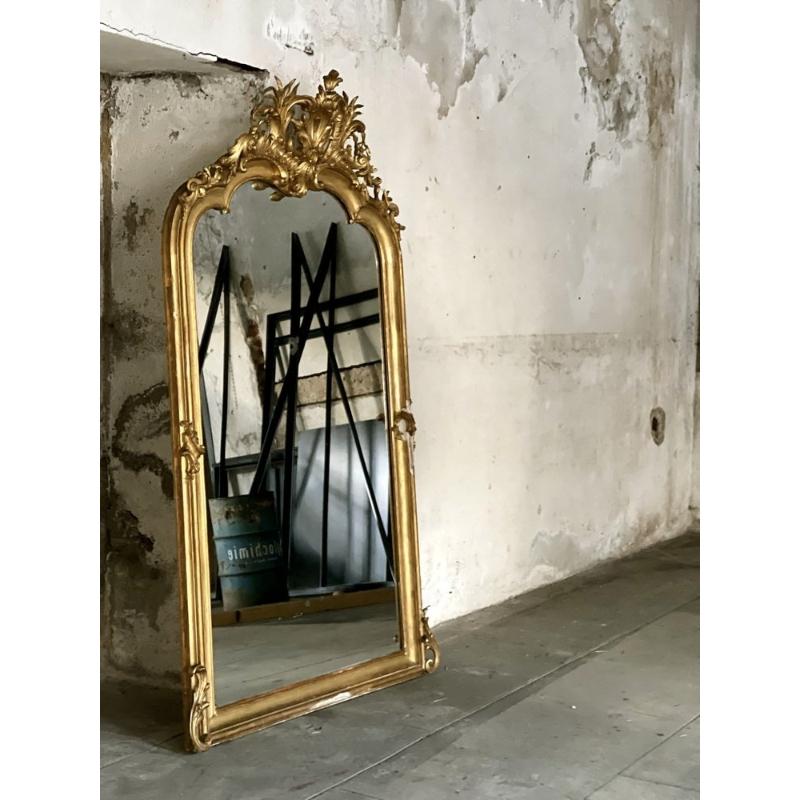 Espejo dorado vintage, década de 1890 en venta 8