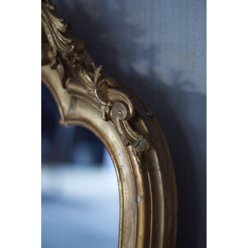 Espejo dorado vintage, década de 1890 en venta 2