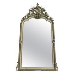 Espejo dorado vintage, década de 1890