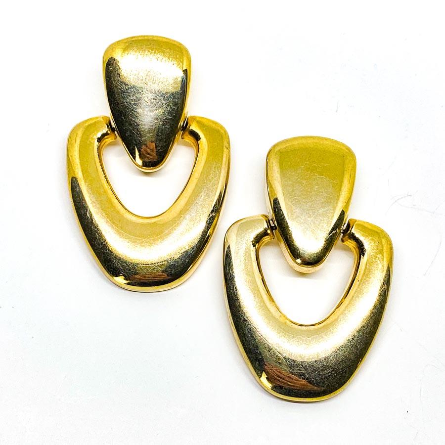 Vintage Golden Pendant Clips In Good Condition For Sale In Paris, FR