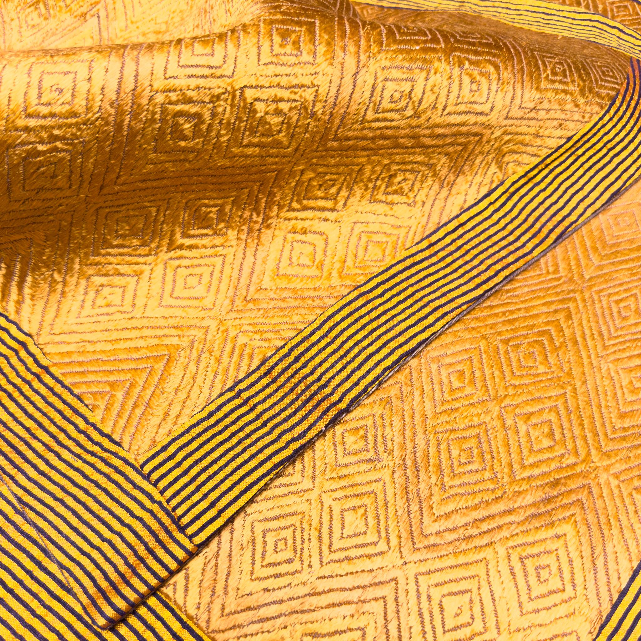 Turco Copricuscini Vintage Golden Phulkari (coppia) in vendita