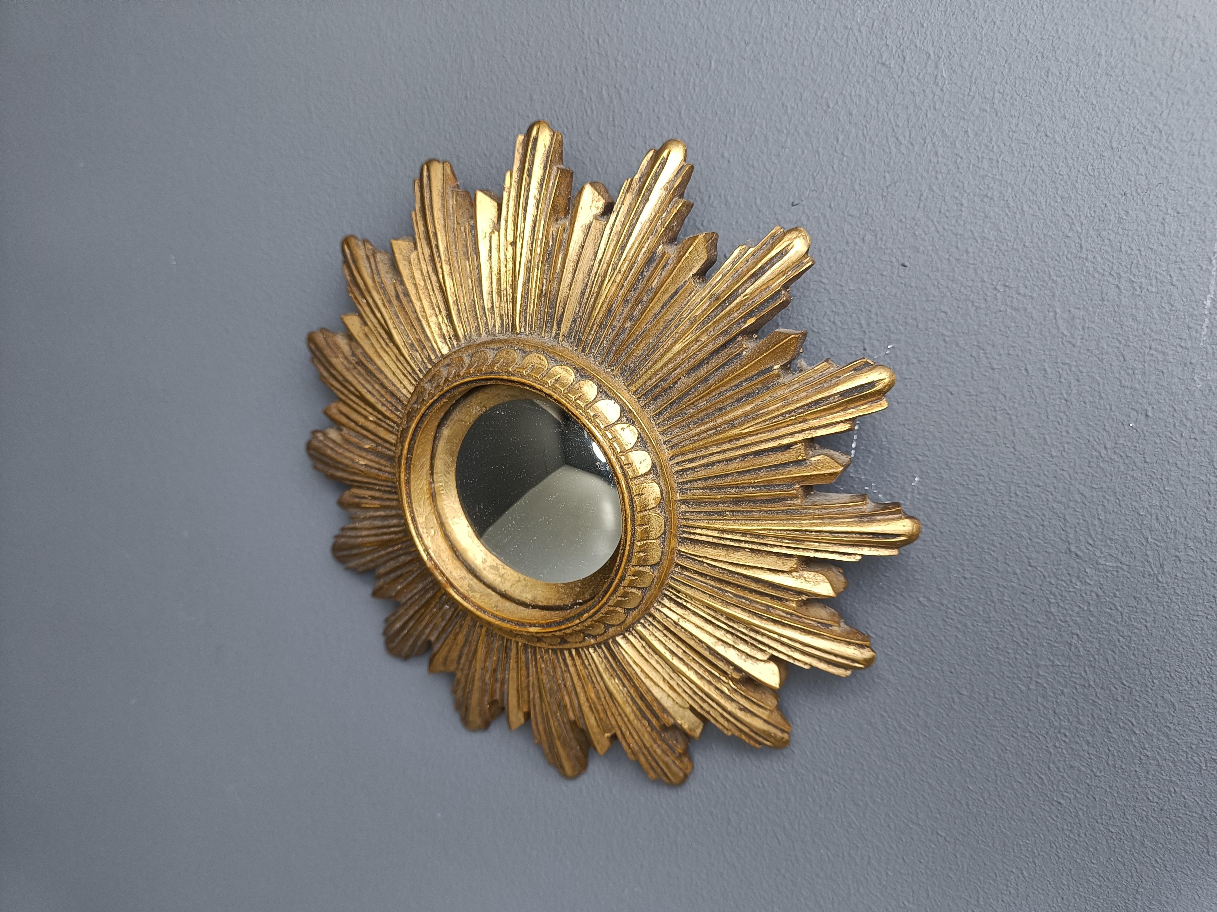 Specchio dorato d'epoca, anni '60 3