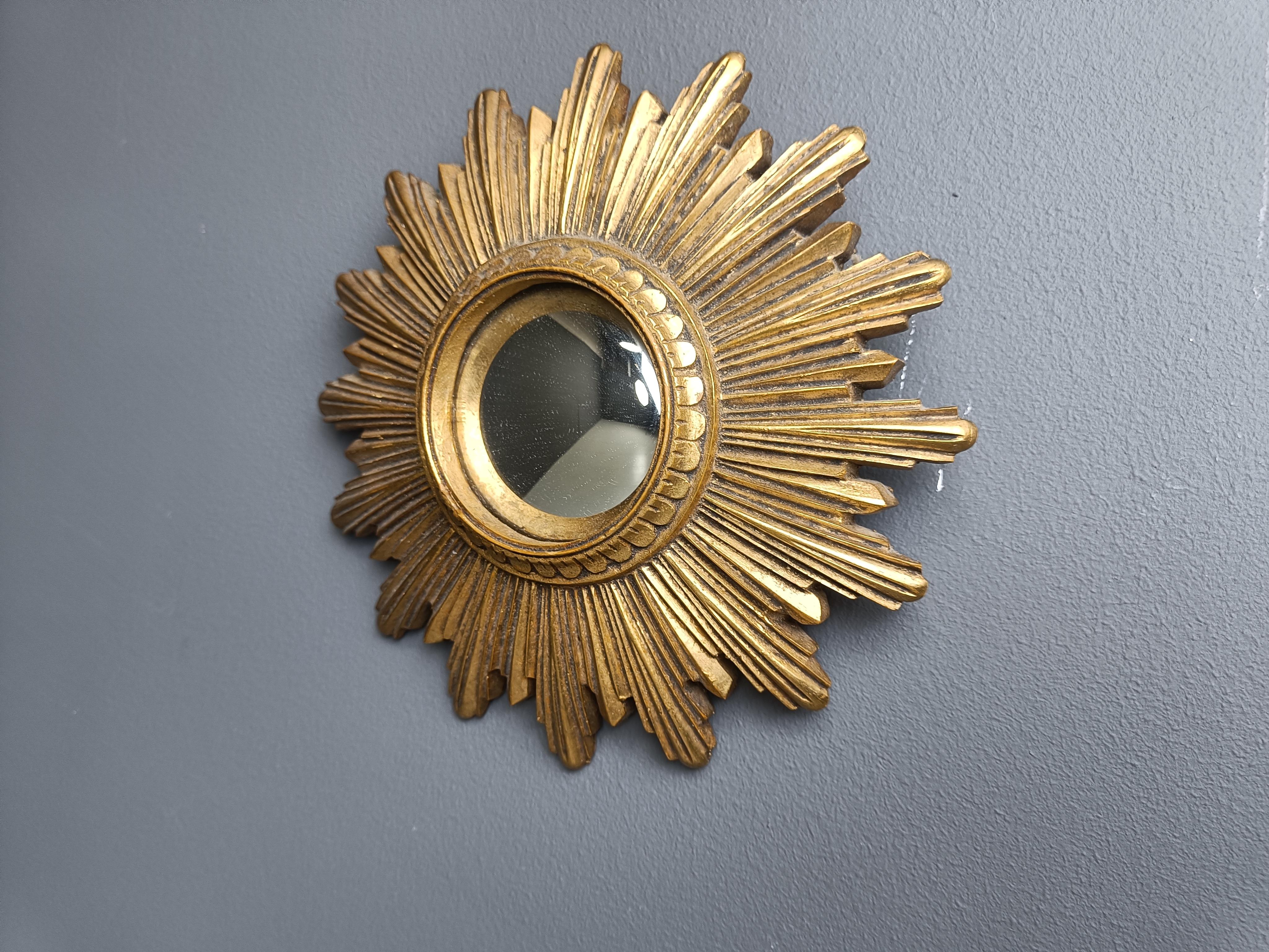 Specchio dorato d'epoca, anni '60 4