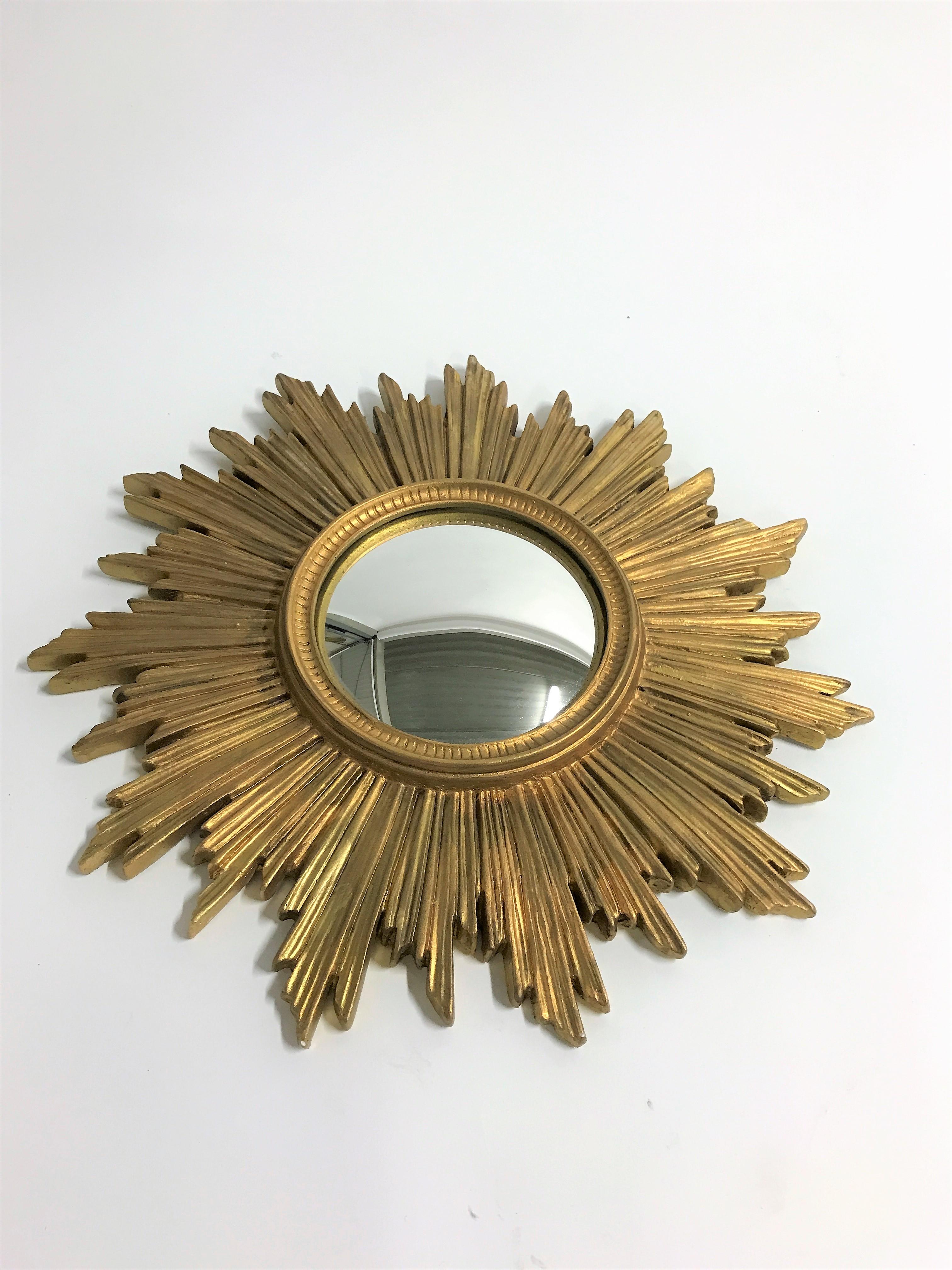 Empire Vintage Golden Sunburst Mirror, 1960s