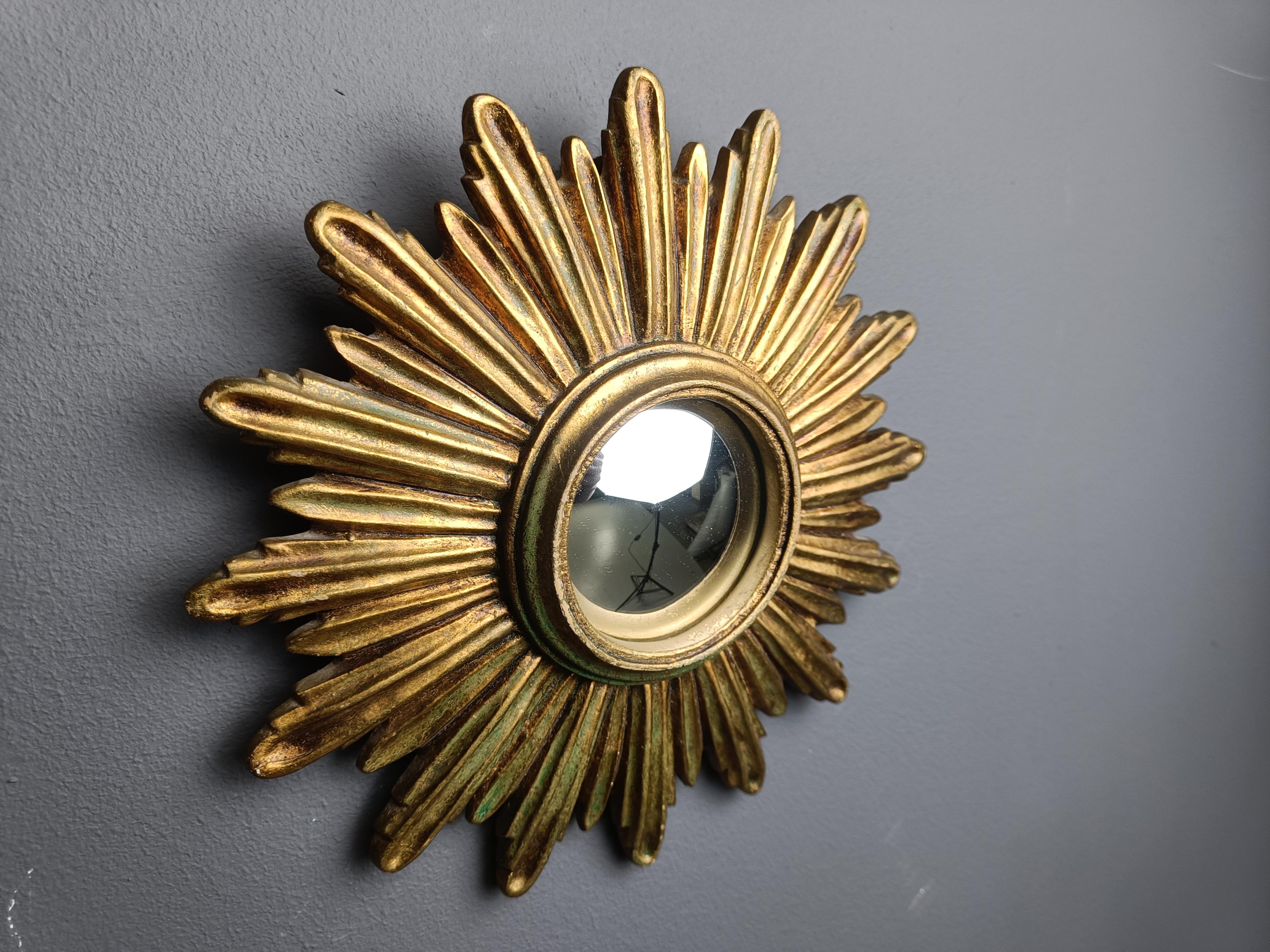 Stile impero Specchio dorato d'epoca, anni '60 in vendita