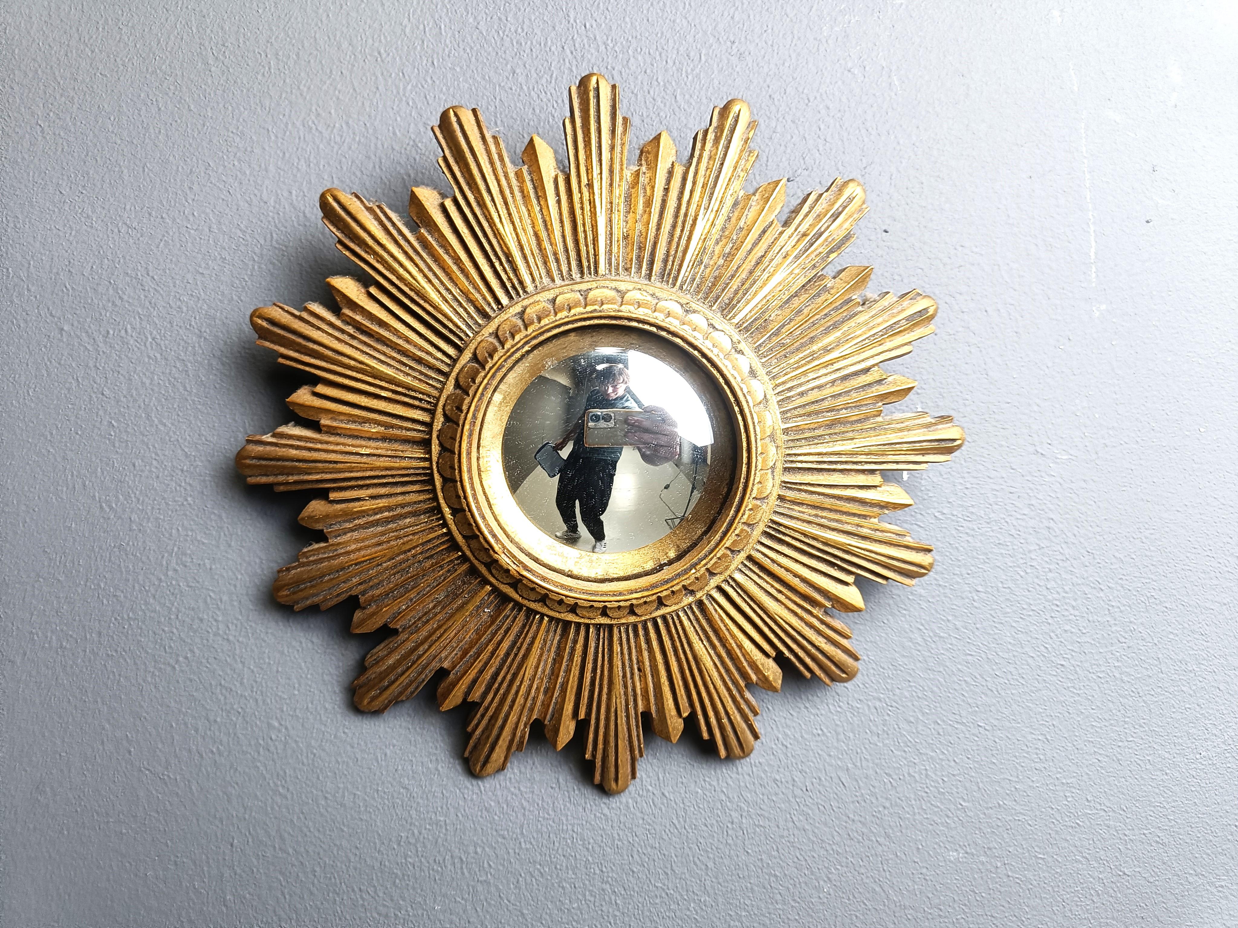 Resina Specchio dorato d'epoca, anni '60