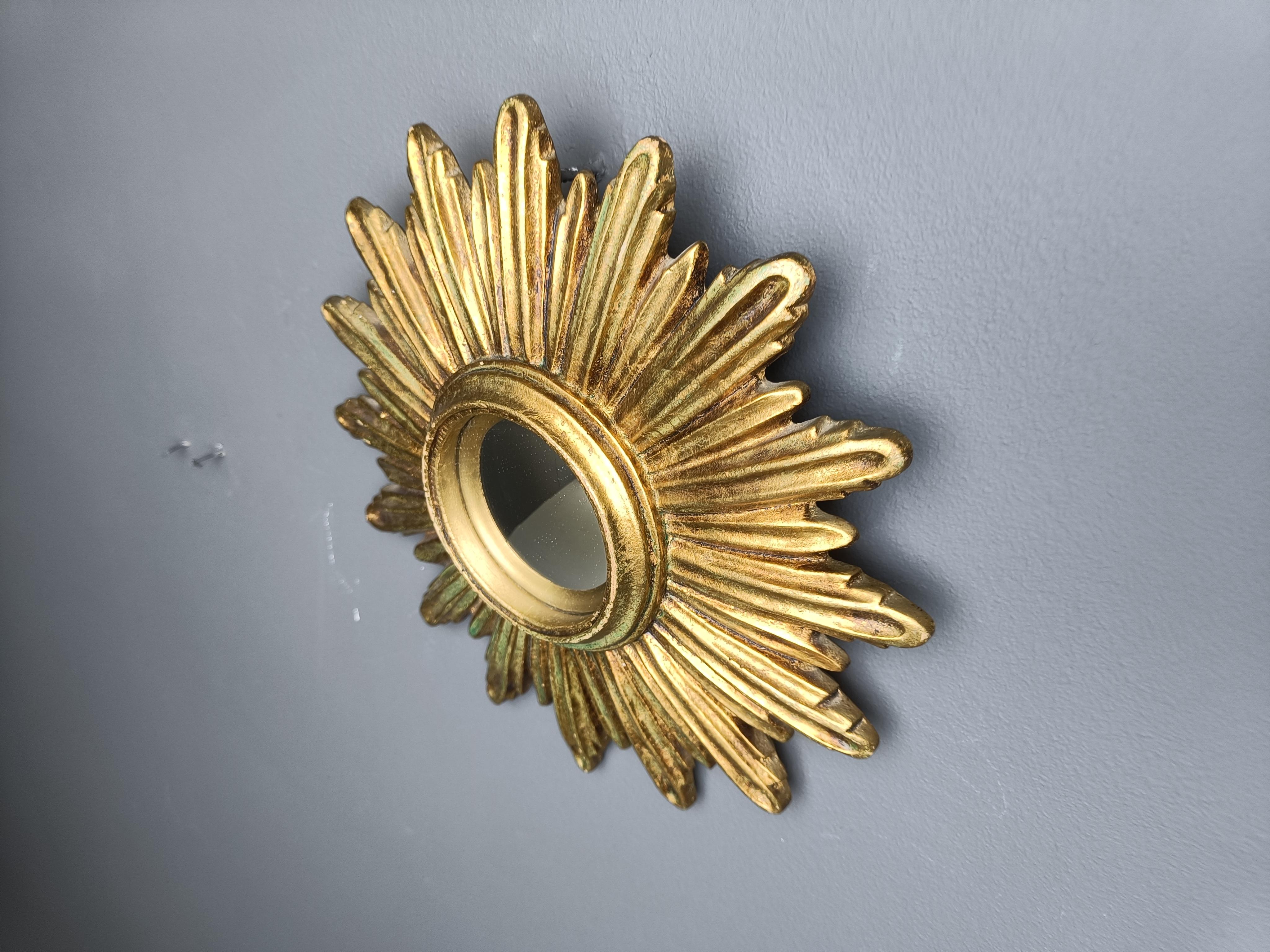 Specchio dorato d'epoca, anni '60 in vendita 1
