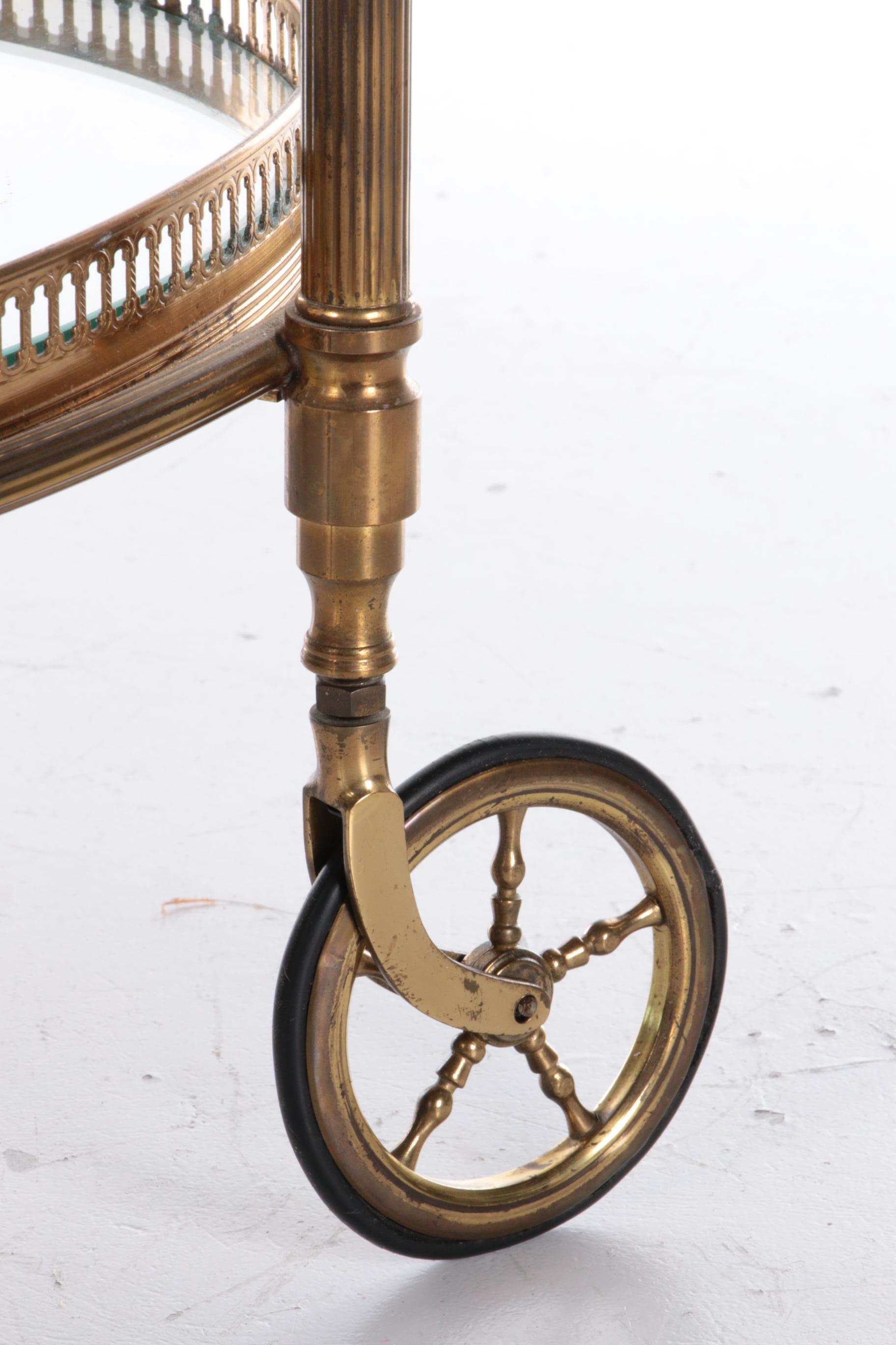 Vintage Golden Trolley for Maison Jansen, 1960s 5