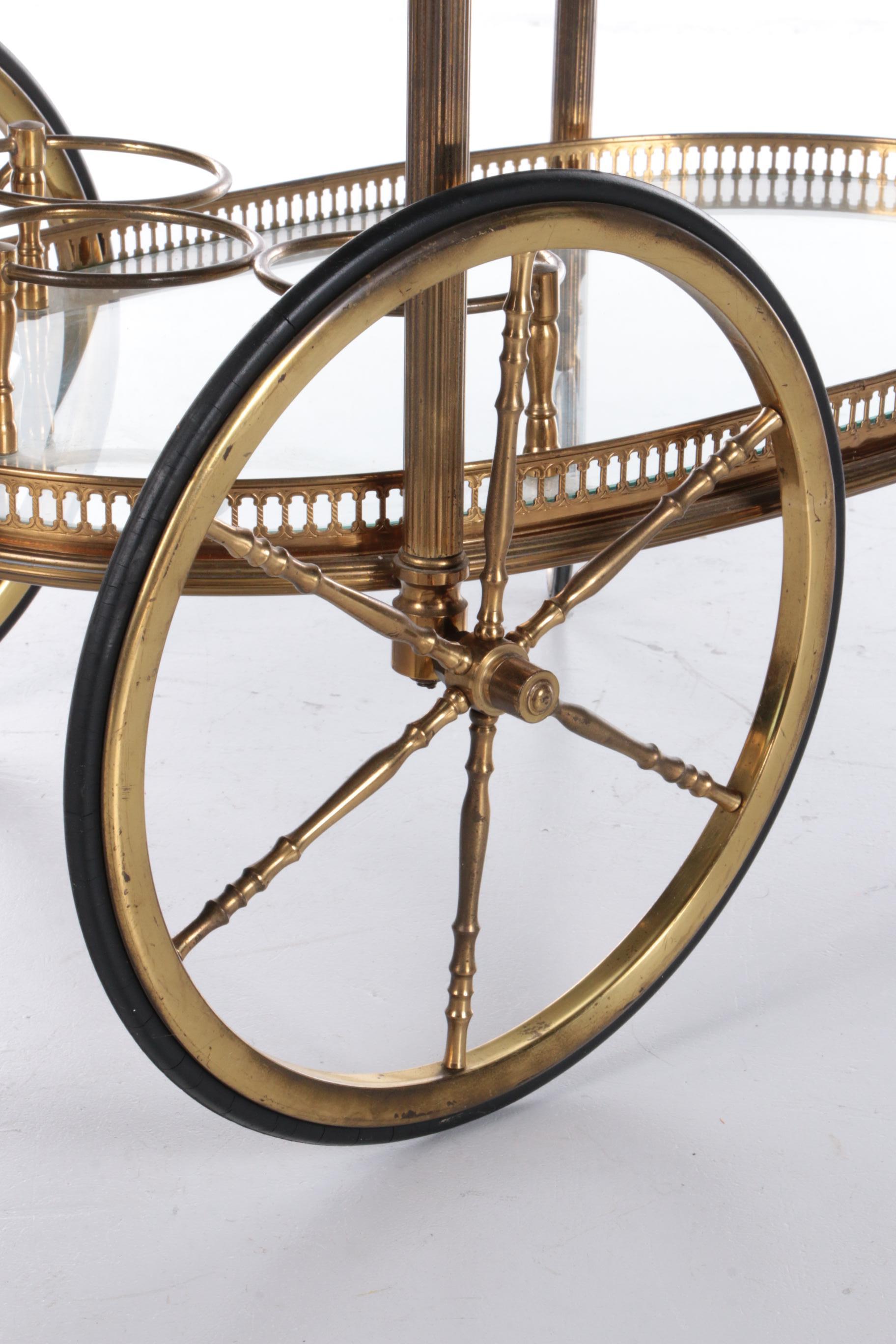 Vintage Golden Trolley for Maison Jansen, 1960s 6