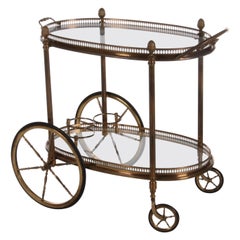 Vintage Golden Trolley for Maison Jansen, 1960s