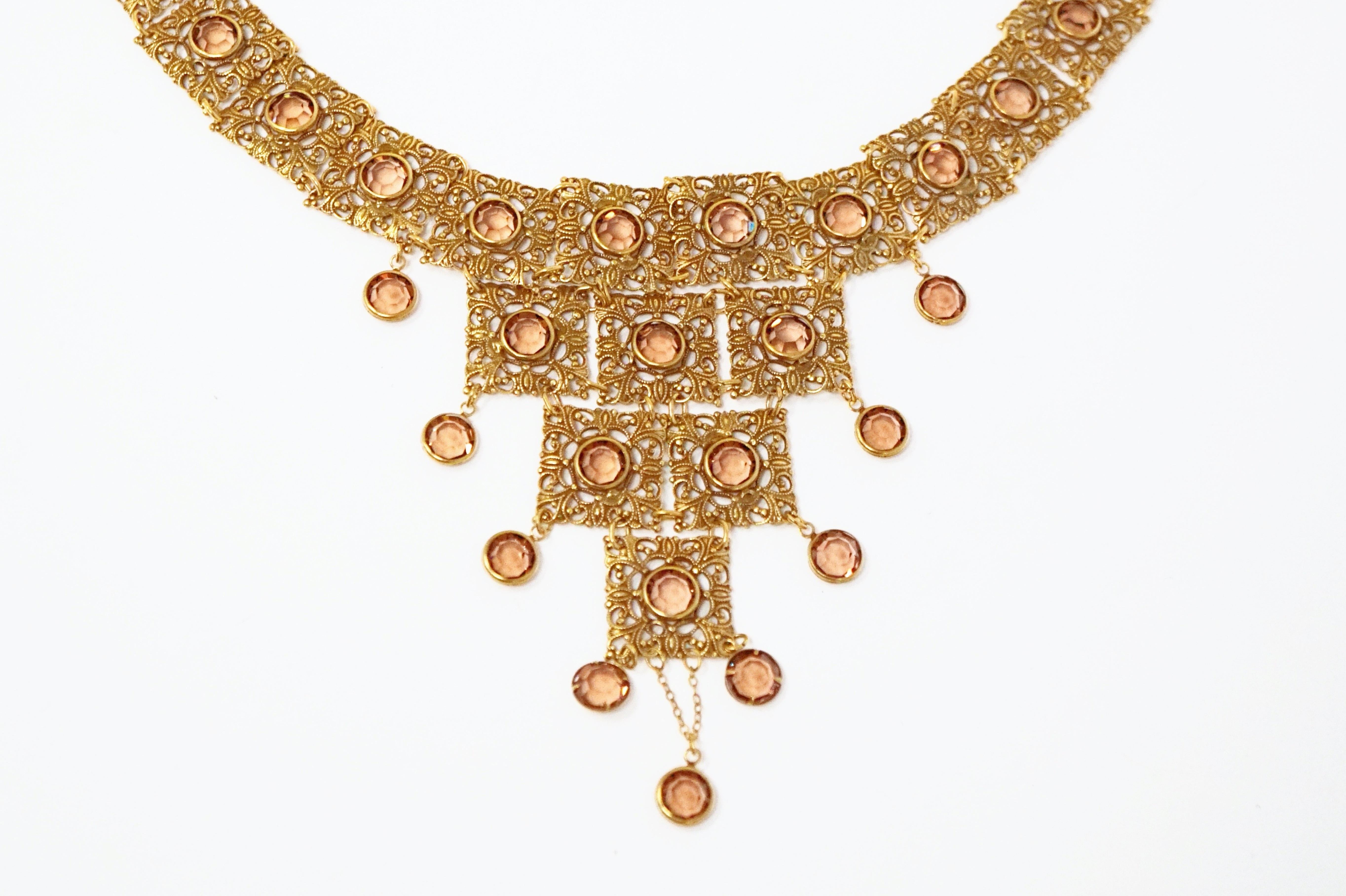gold big necklace design
