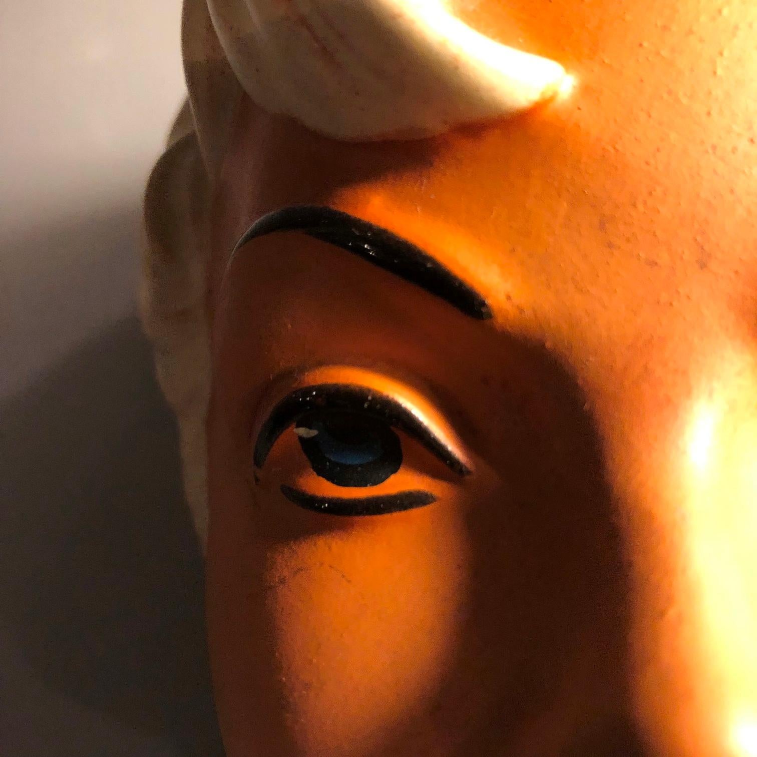 Goldscheider- Maske im Vintage-Stil entworfen von Stephan Dakon, Österreich, 1950er Jahre im Angebot 2