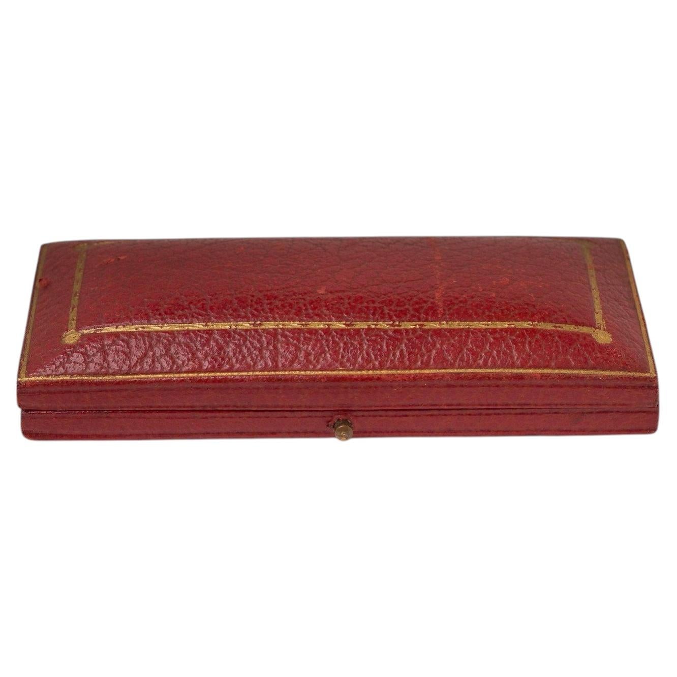 Vintage Goldsmiths and Silversmiths Co Cufflink Box, 1950s For Sale