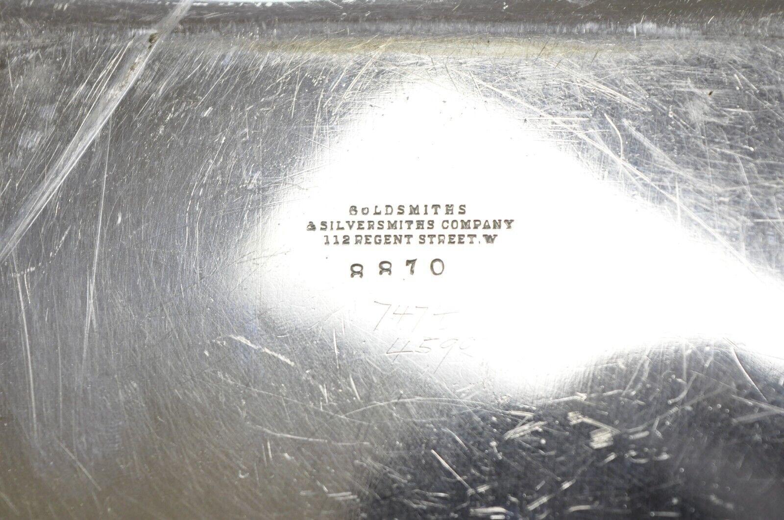 Vintage Goldsmiths & Silversmiths Company Plato cubierto victoriano bañado en plata en venta 1