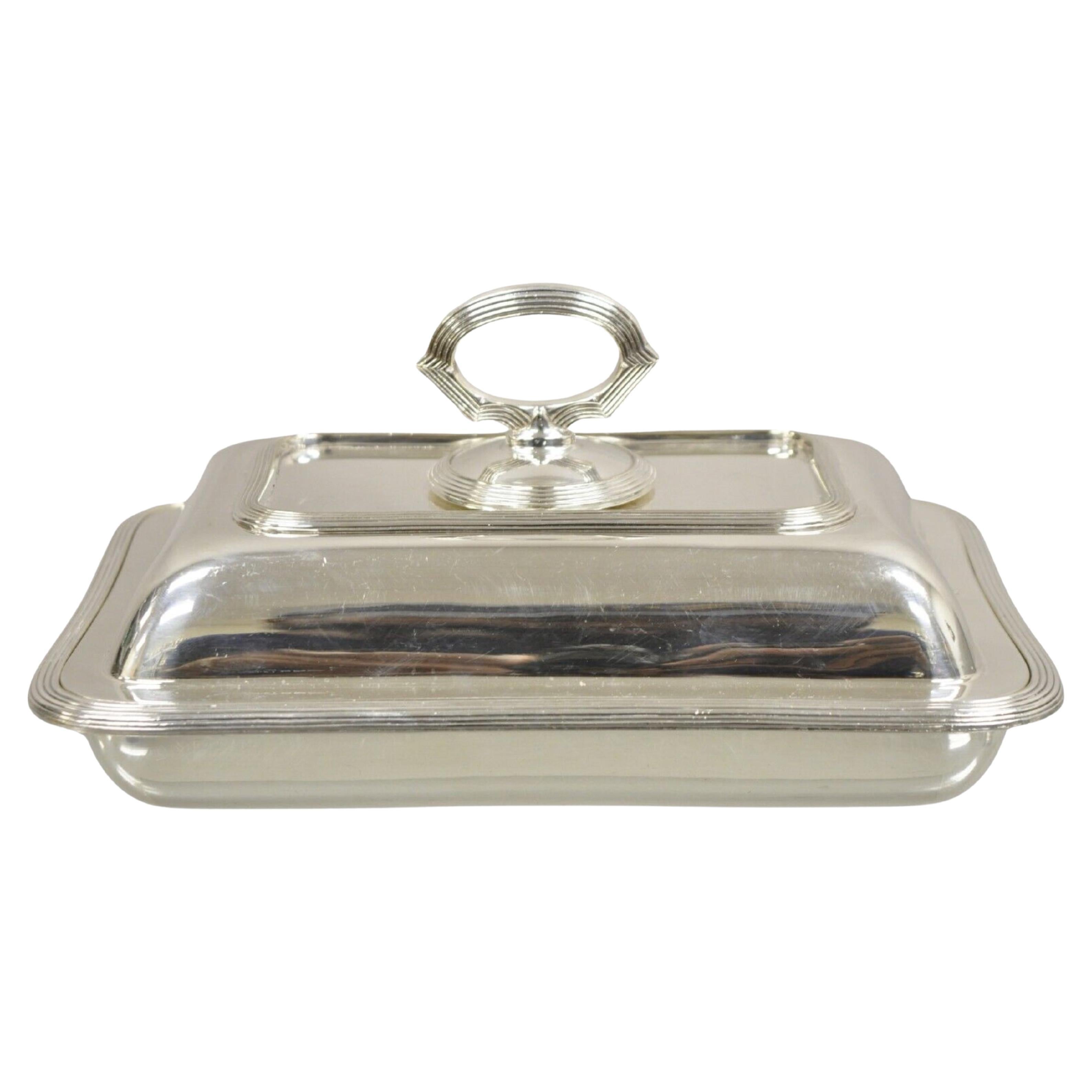 Vintage Goldsmiths & Silversmiths Company Plato cubierto victoriano bañado en plata en venta