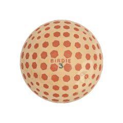 Antique Golf Ball, Birdie Hexagon by St. Mungo, USA & Scotland, Rubber Core
