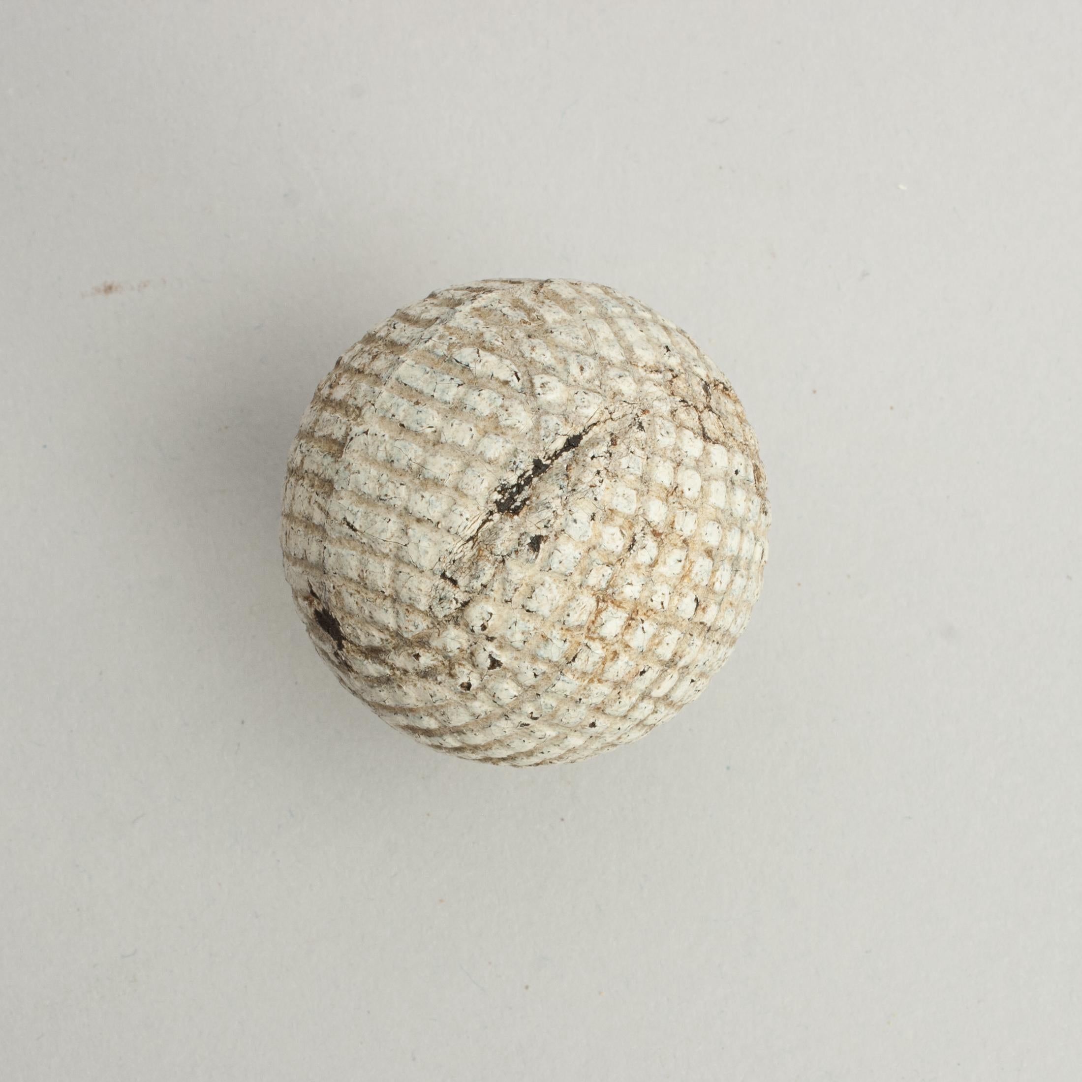 Vintage Golf Ball, Gutta Percha Mesh Pattern. For Sale at 1stDibs