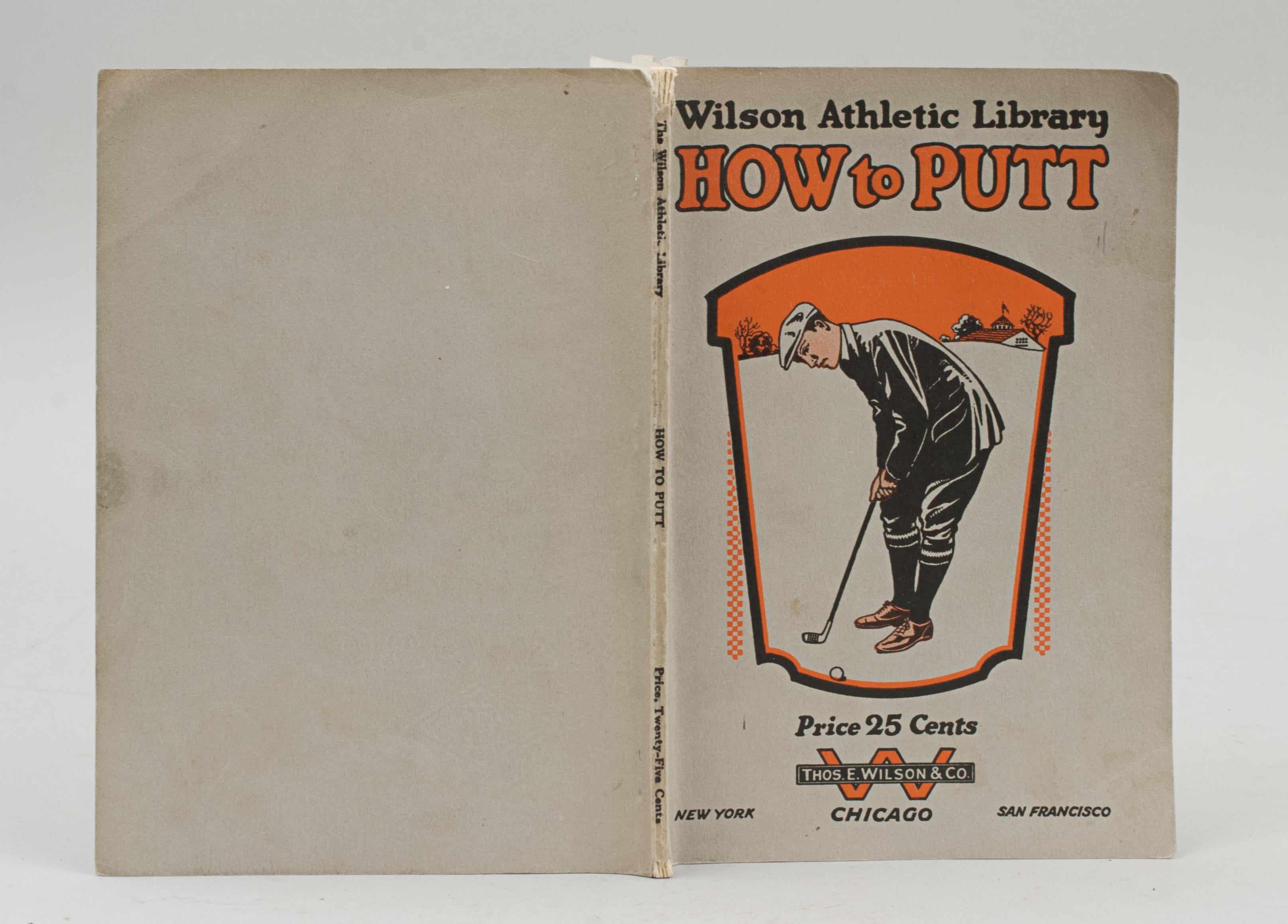 Sporting Art Vintage Golf Book, How to Putt For Sale