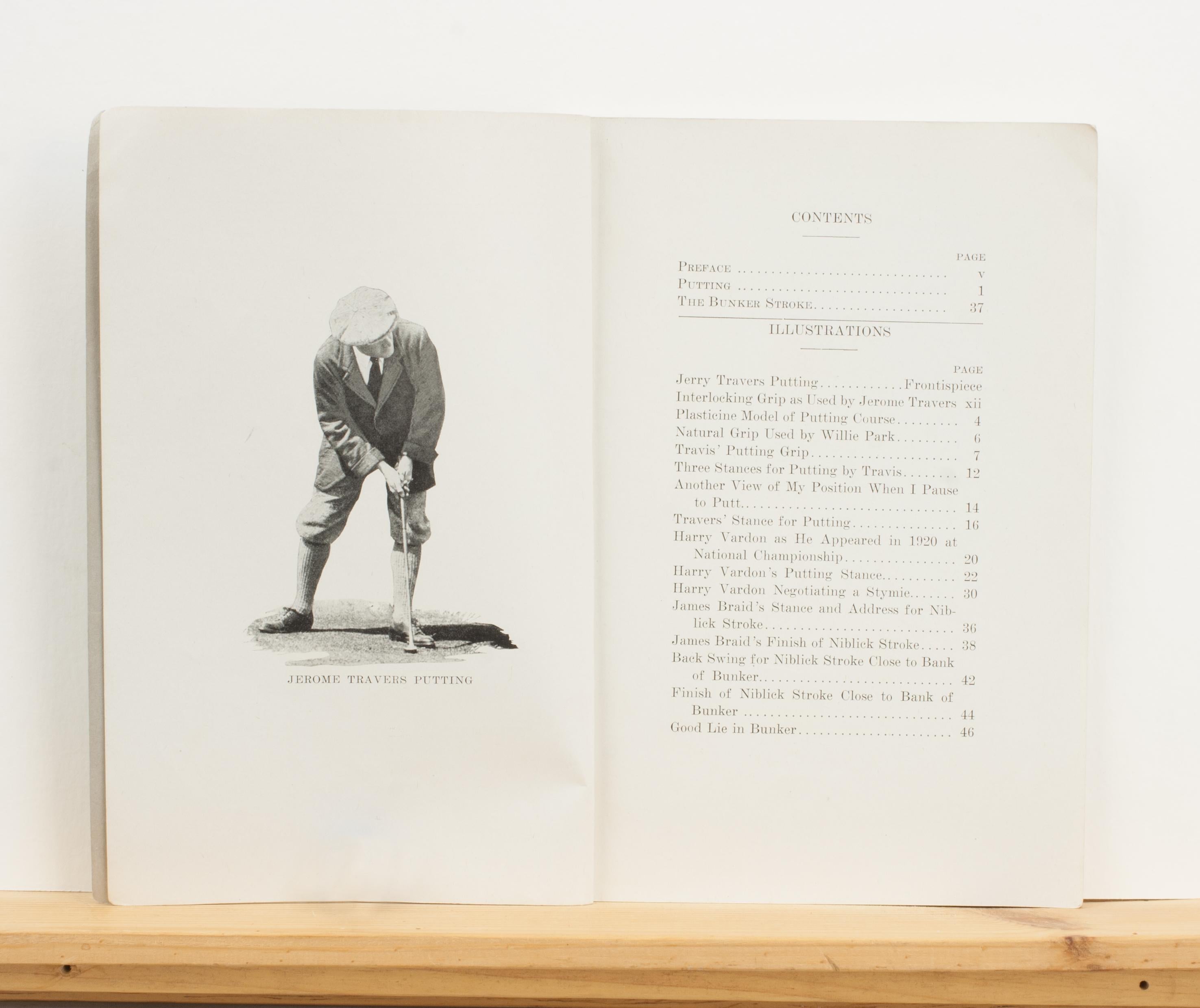 Libro de golf antiguo, Cómo hacer putt principios del siglo XX en venta