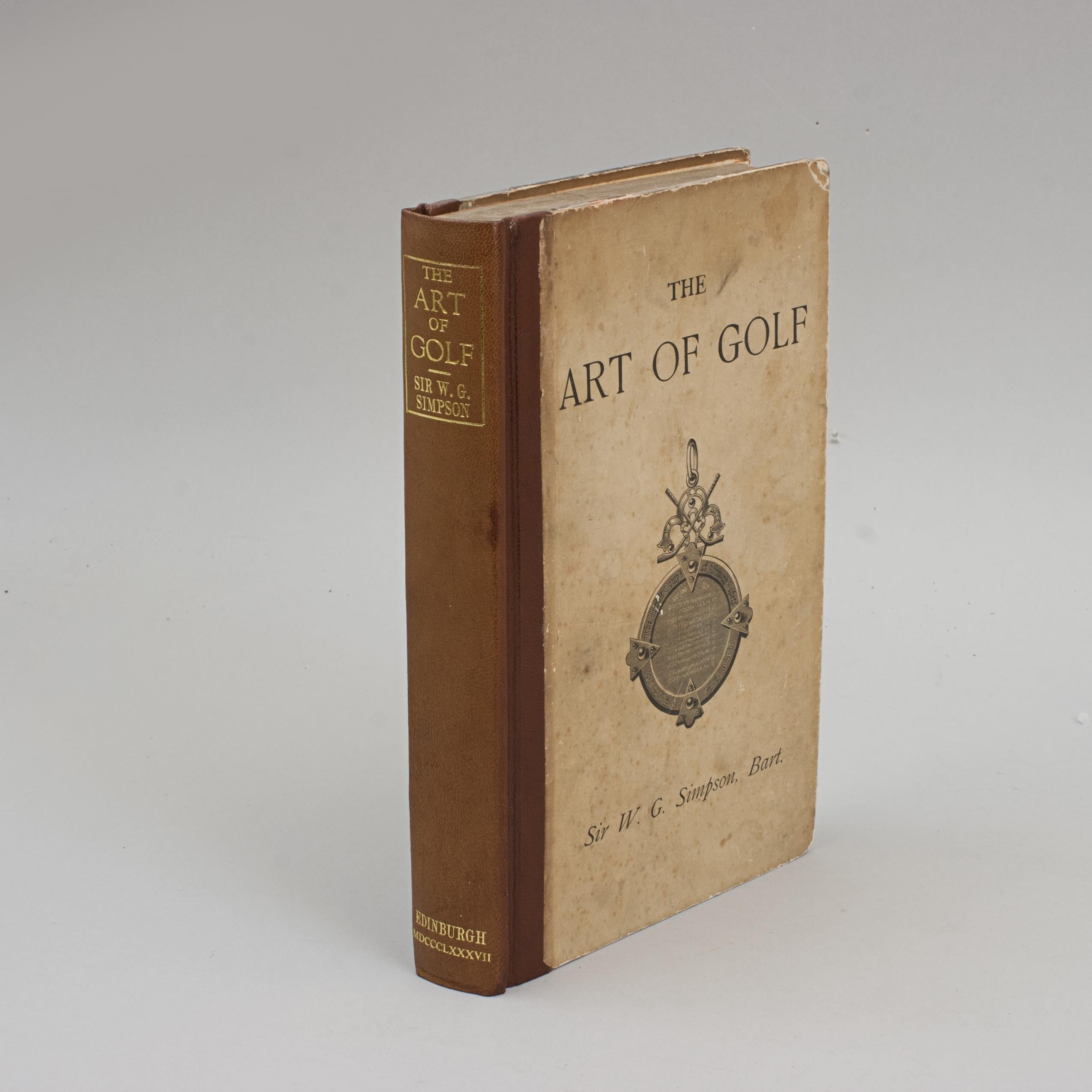 Vintage Golf Book, the Art of Golf by Simpson 7
