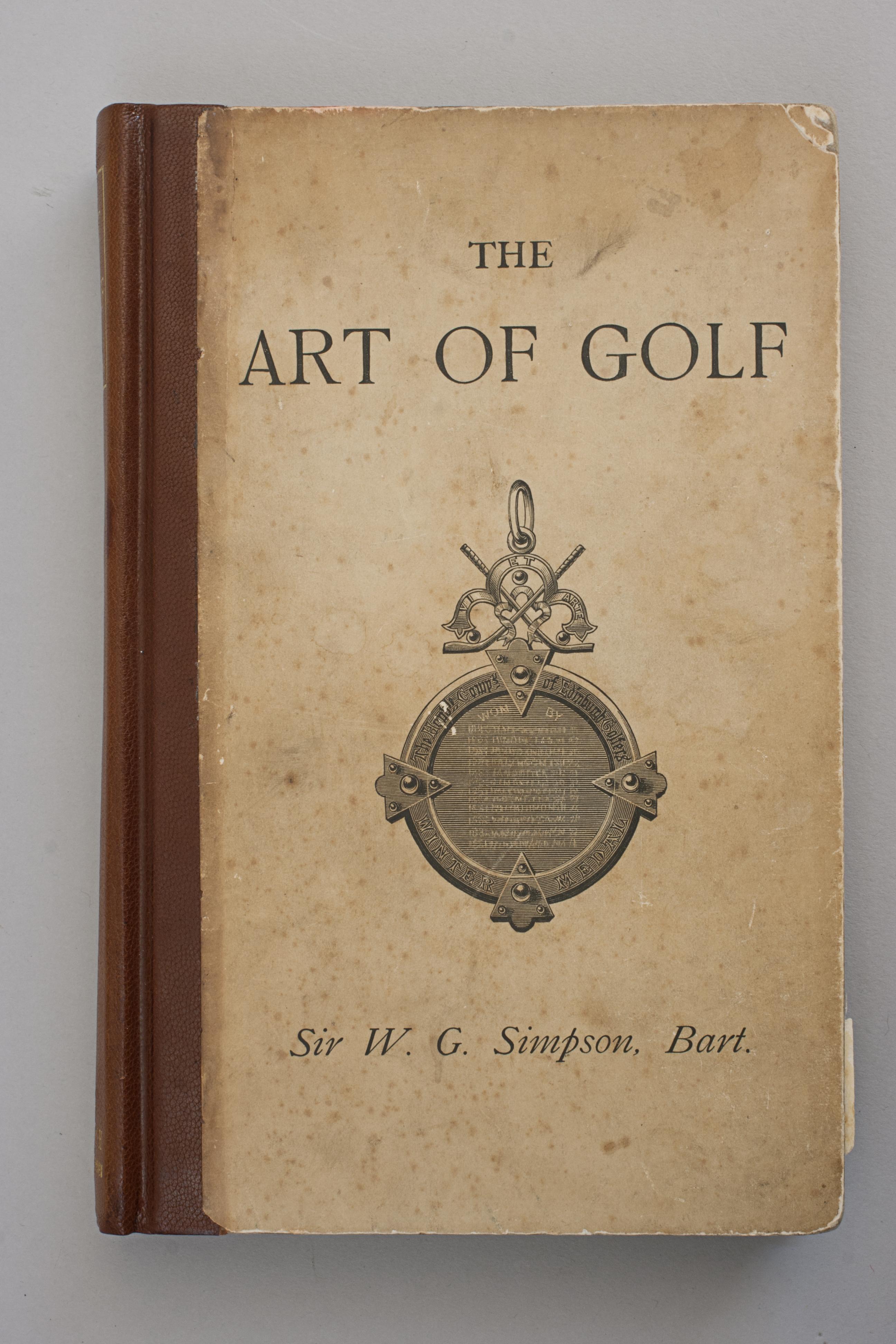 Sporting Art Vintage Golf Book, the Art of Golf by Simpson