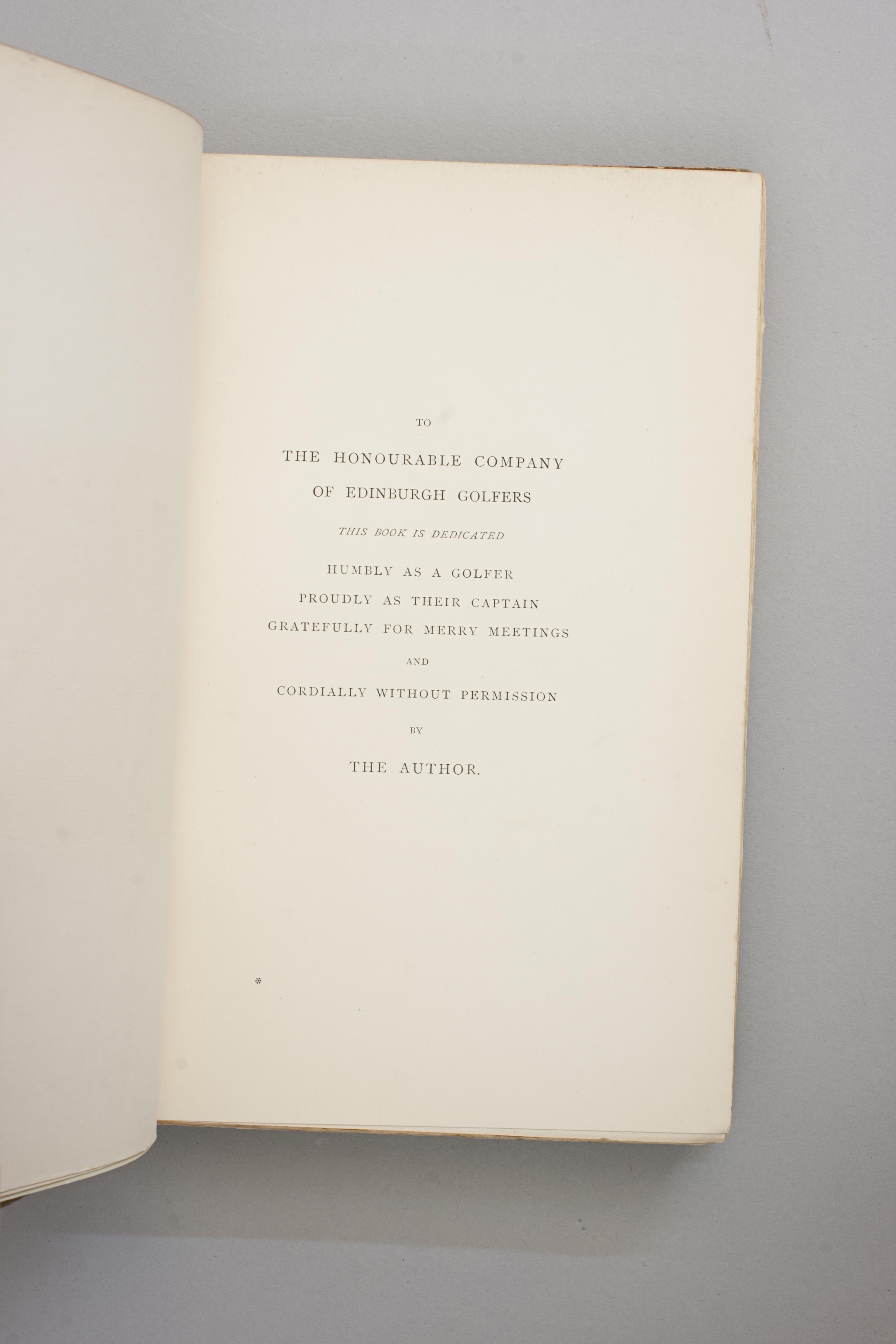 Paper Vintage Golf Book, the Art of Golf by Simpson