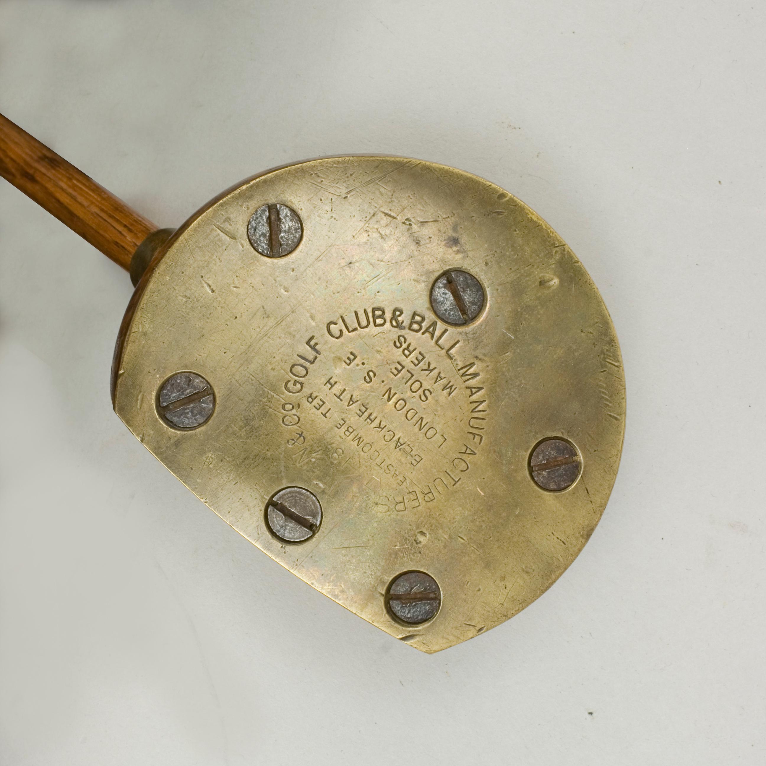 Vintage Golf Club, Claude Johnson's Patent Driver, Hickory Shaft 8