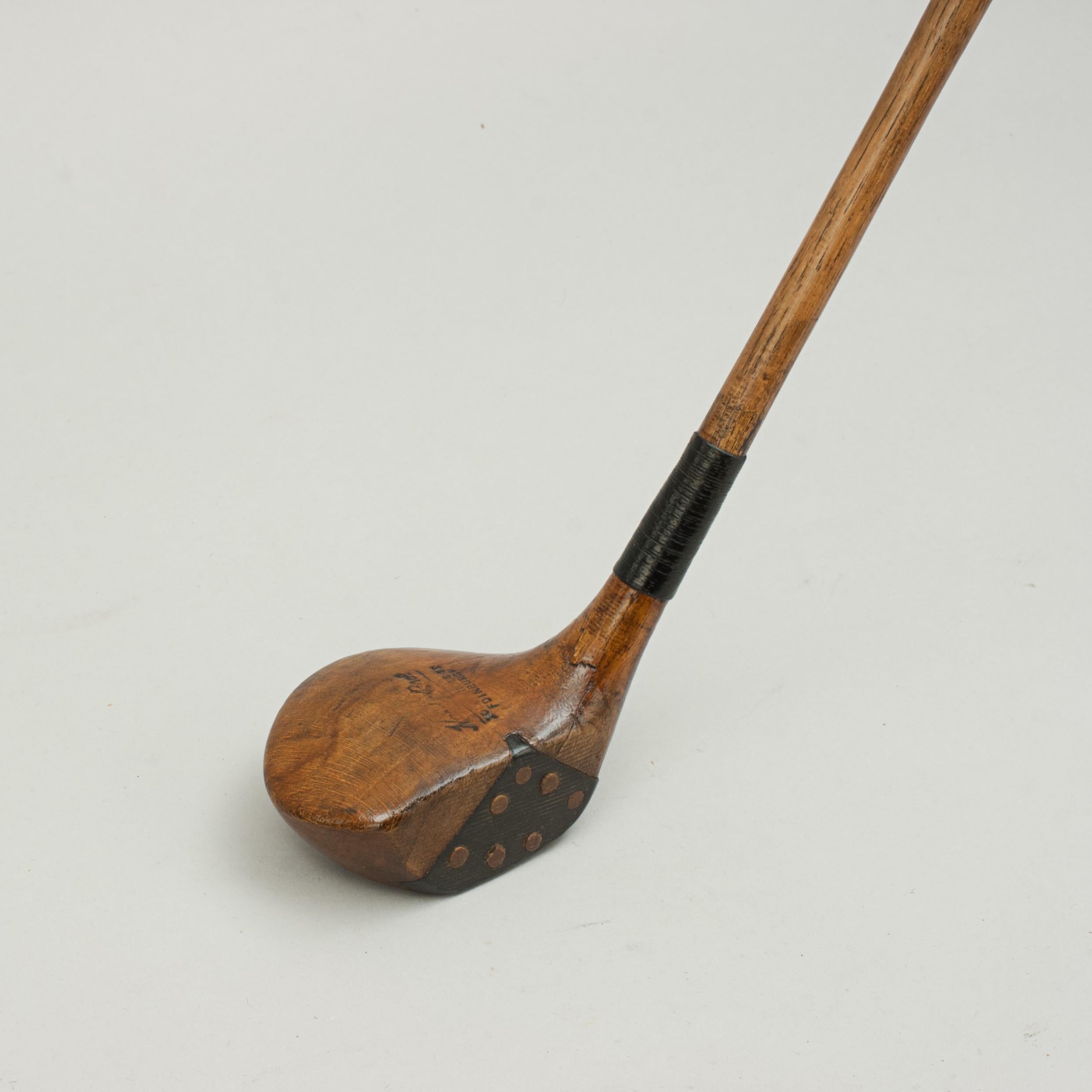 Vintage Golf Club, Driver by Hardy Broth. Princess Street Edinburgh In Fair Condition In Oxfordshire, GB