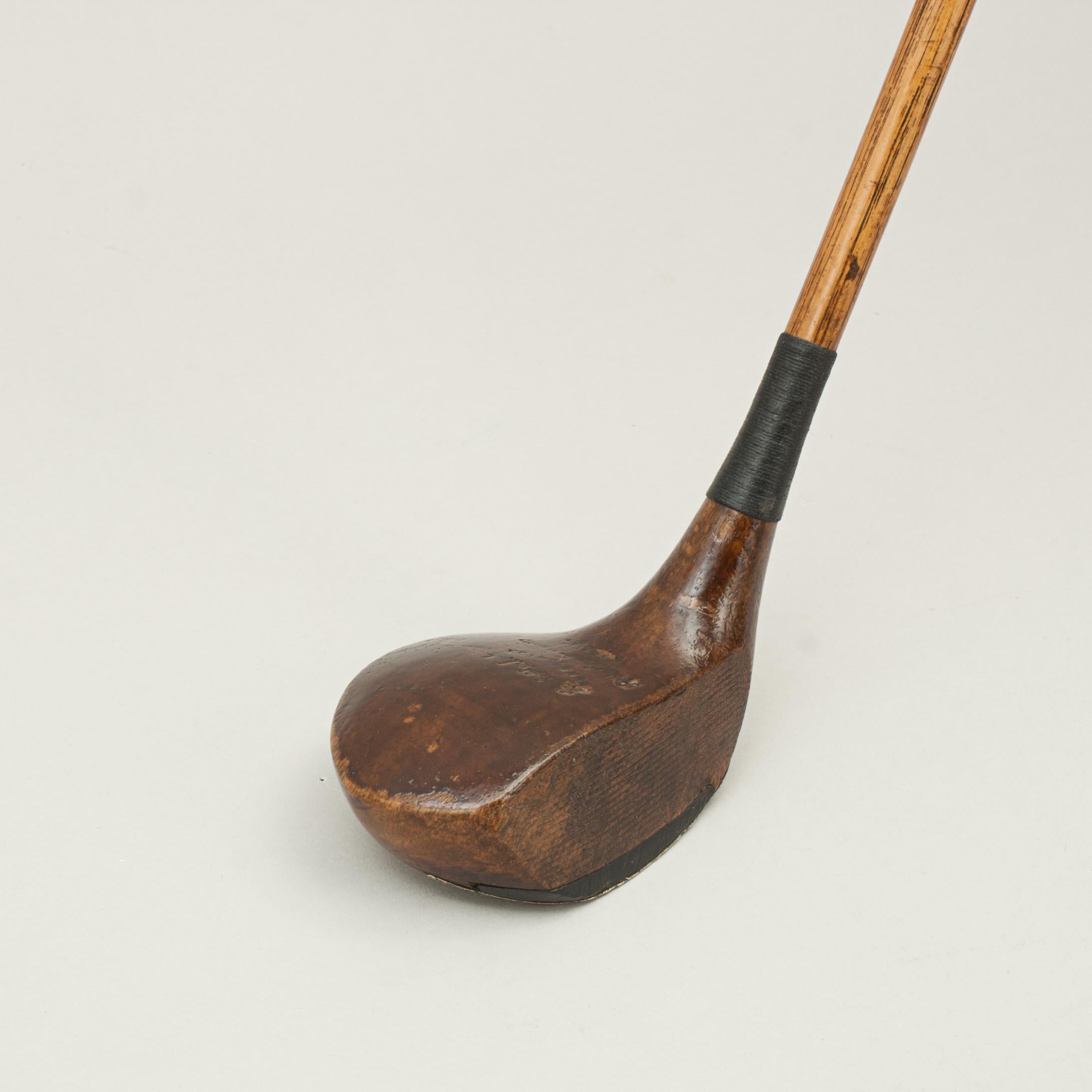 Vintage Golf Club, Hickory and Persimmon Brassie, Spoon 2