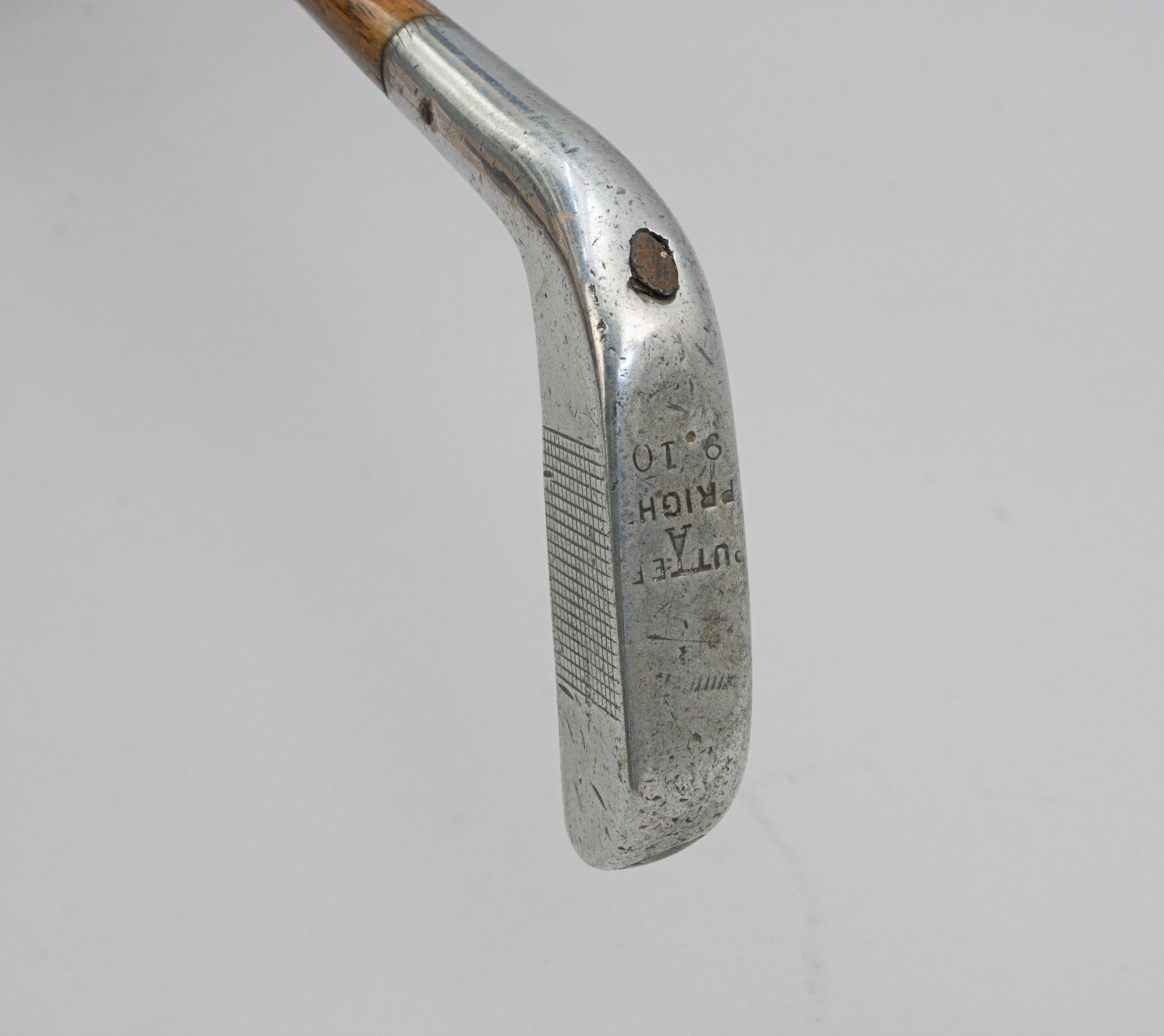 Vintage Golf Club, Hickory Shafted Aluminium Putter 1