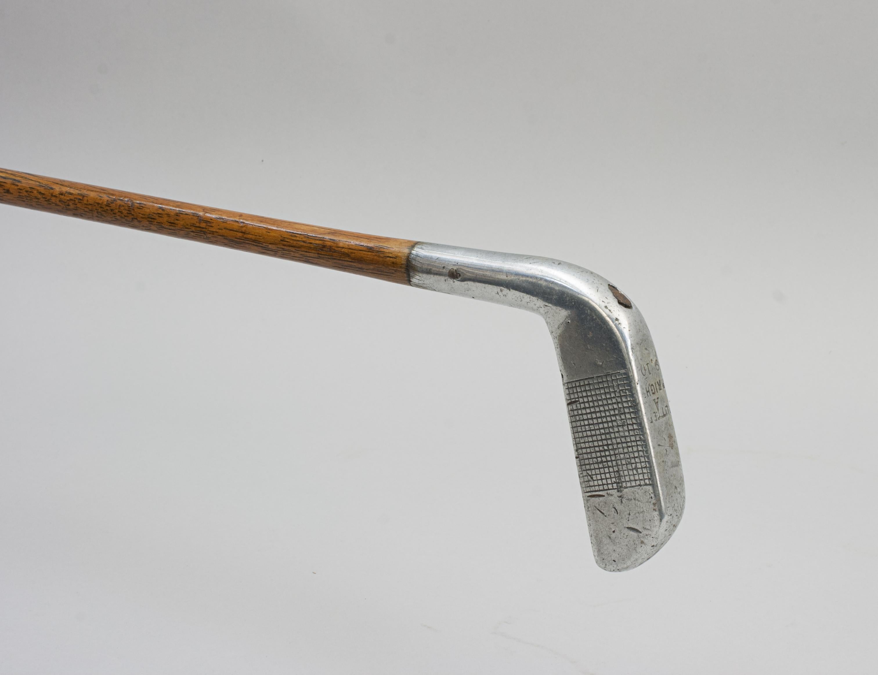 Aluminum Vintage Golf Club, Hickory Shafted Aluminium Putter
