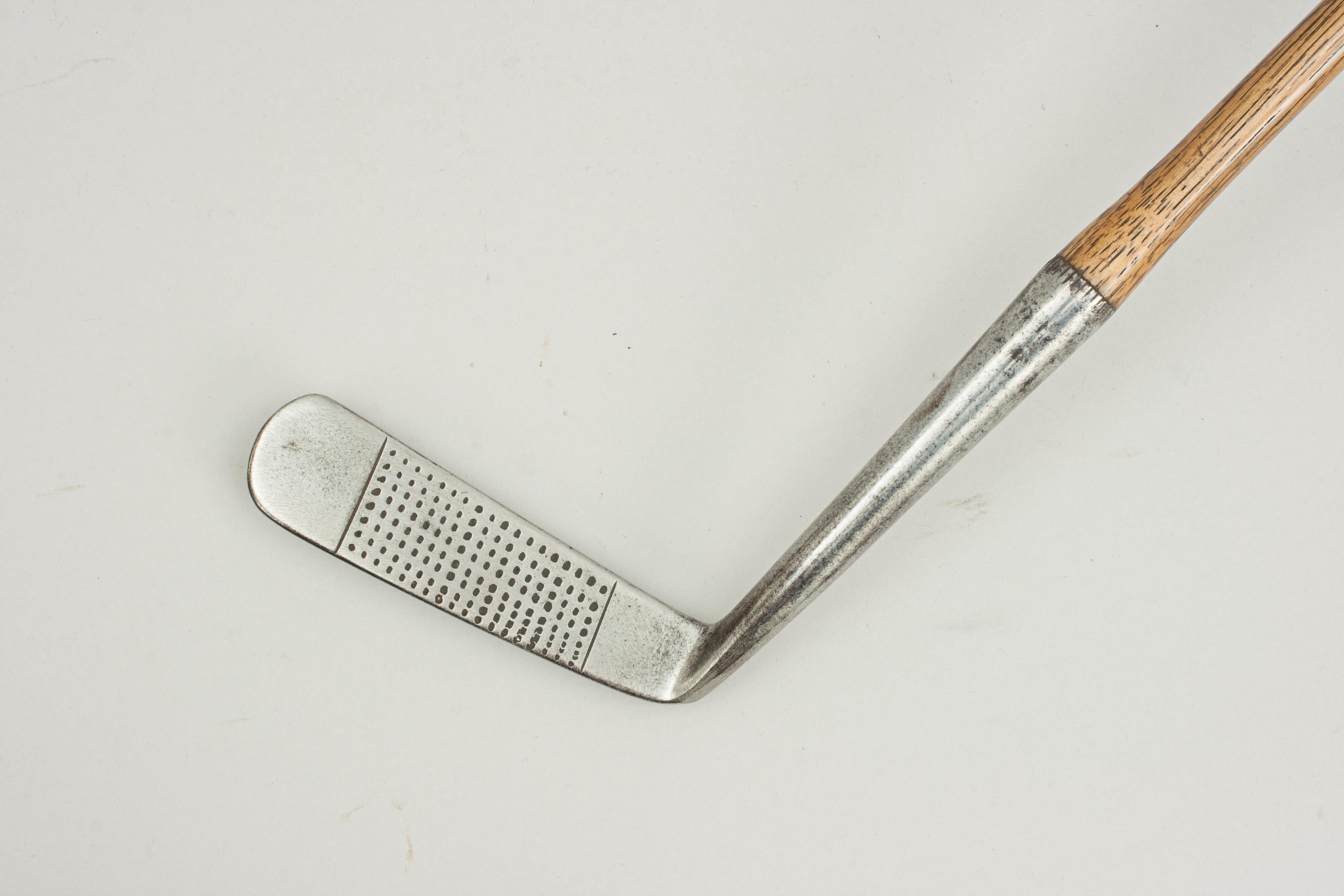 Steel Vintage Golf Club, Putter by Cann & Taylor with J.h Taylor Autograph