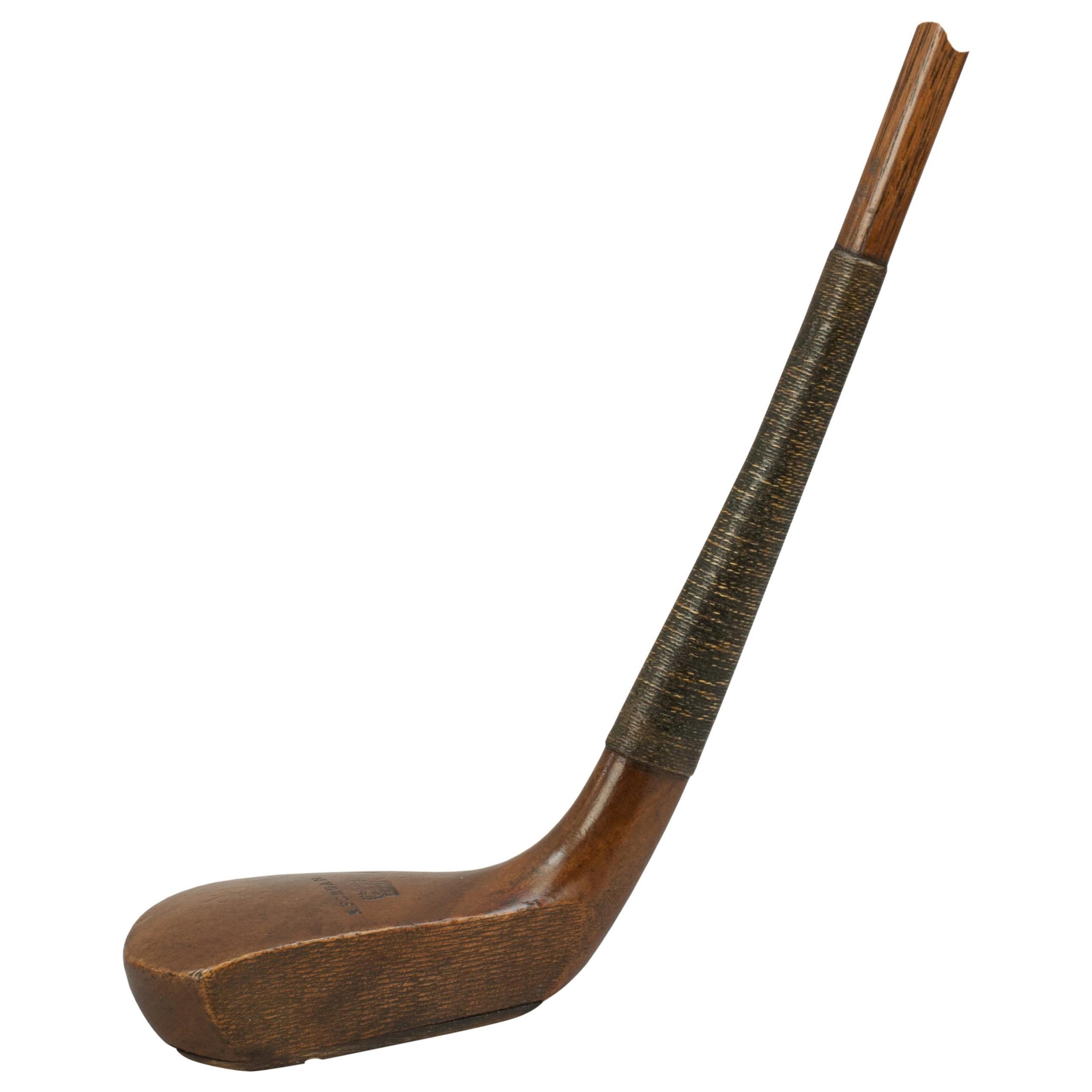 Antique Golf Club, Large Wood Head Croquet Type Putter For Sale at 1stDibs