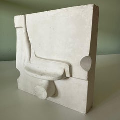 Vintage Golf Club Putter Production Mold Plaster Abstract Sculpture