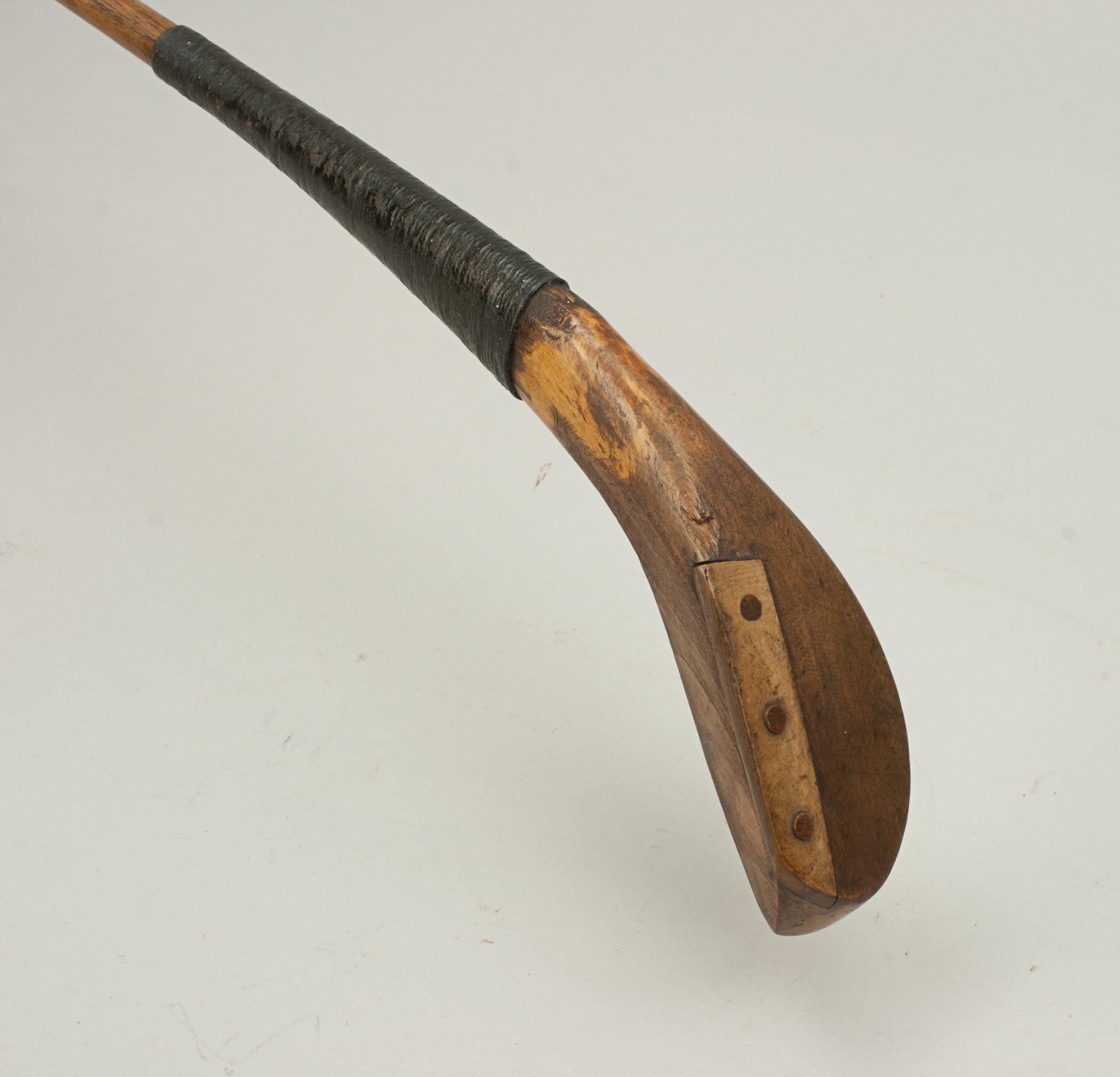 English Vintage Golf Club, Transitional Long Nose Lofter, the Eclipse For Sale