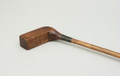Vintage Golf Club, Unusual Shape Putter, Read Wood