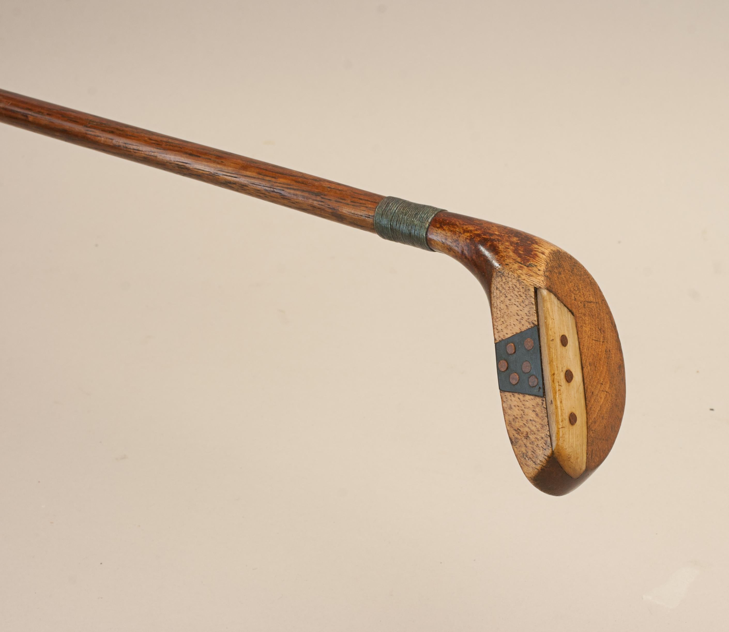 Sporting Art Vintage Golf Club Walking Stick, Sunday Club