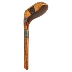 Antique Golf Club Walking Stick, Sunday Club