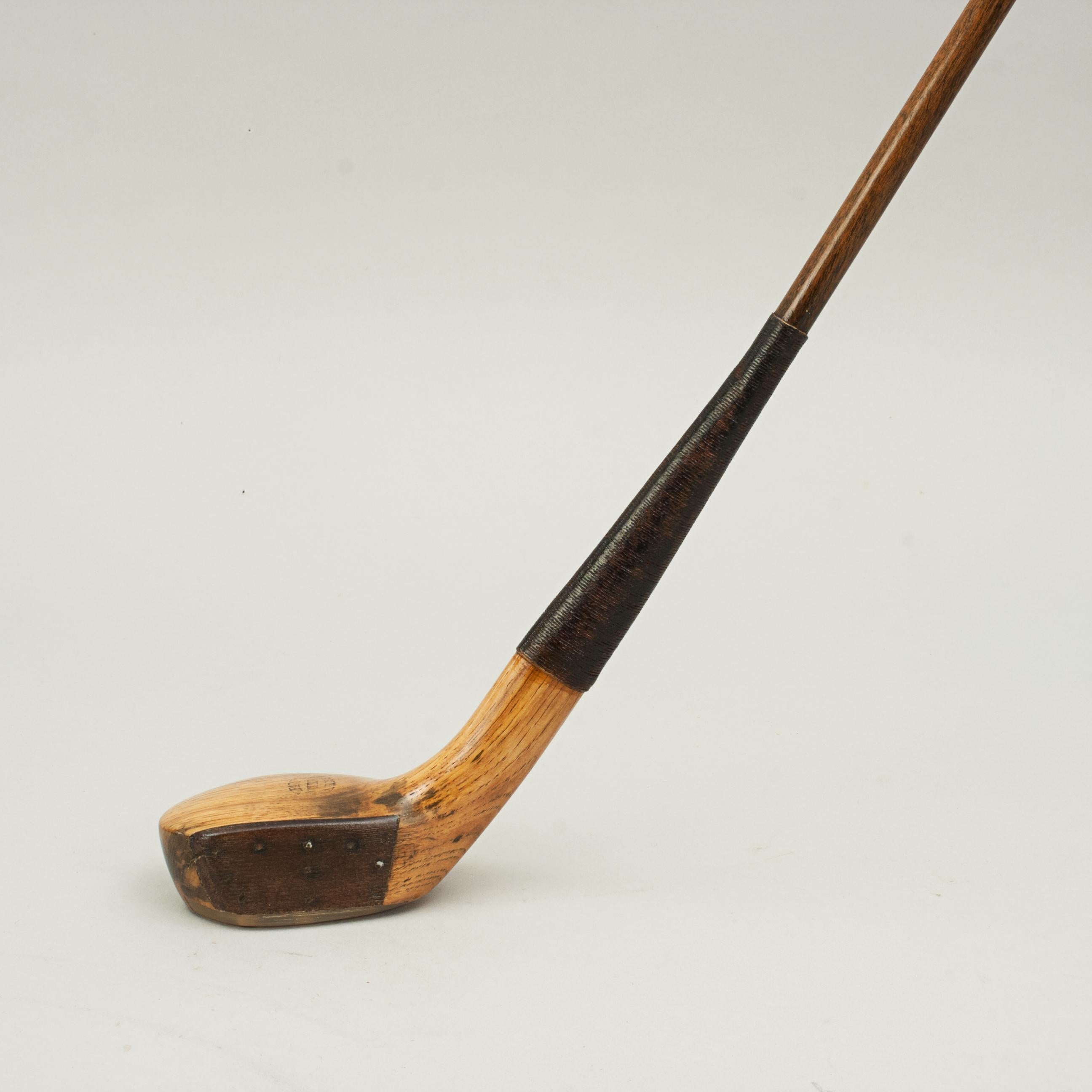 Vintage Golf Club, Willie Park, Musselburgh, Compressed Wood Driver In Good Condition In Oxfordshire, GB