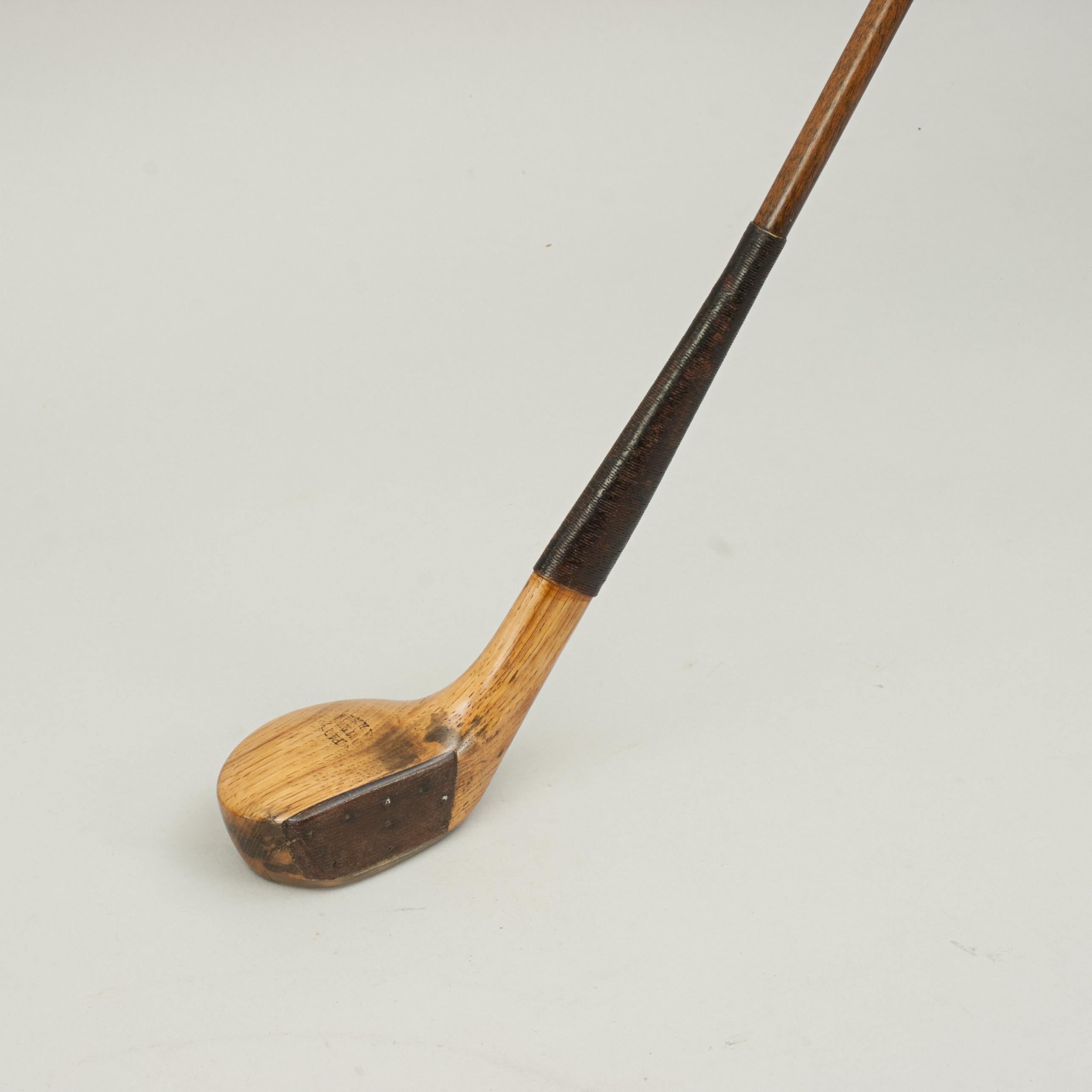 Late 19th Century Vintage Golf Club, Willie Park, Musselburgh, Compressed Wood Driver