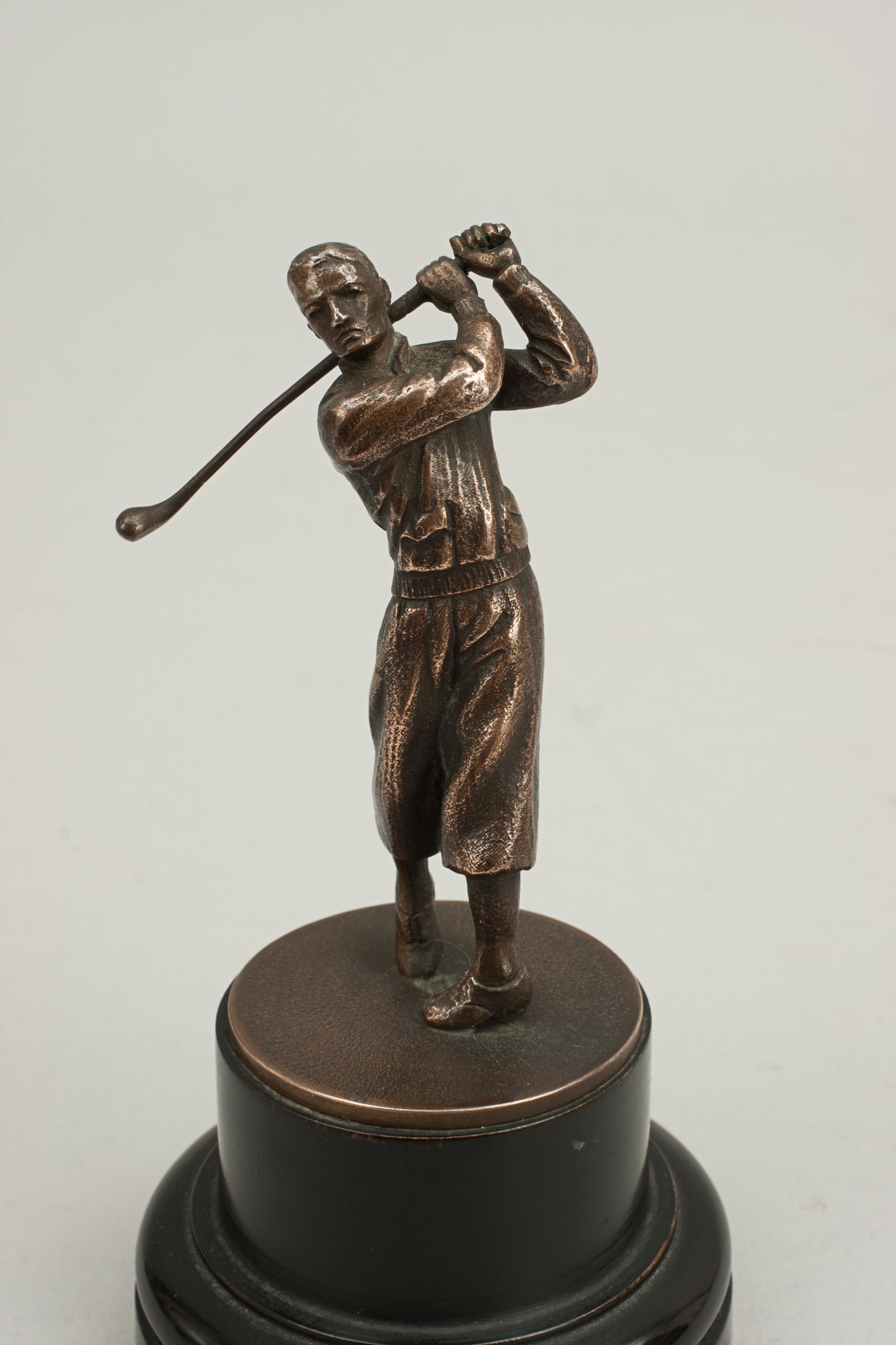 Golffigur im Vintage-Stil (Metall) im Angebot