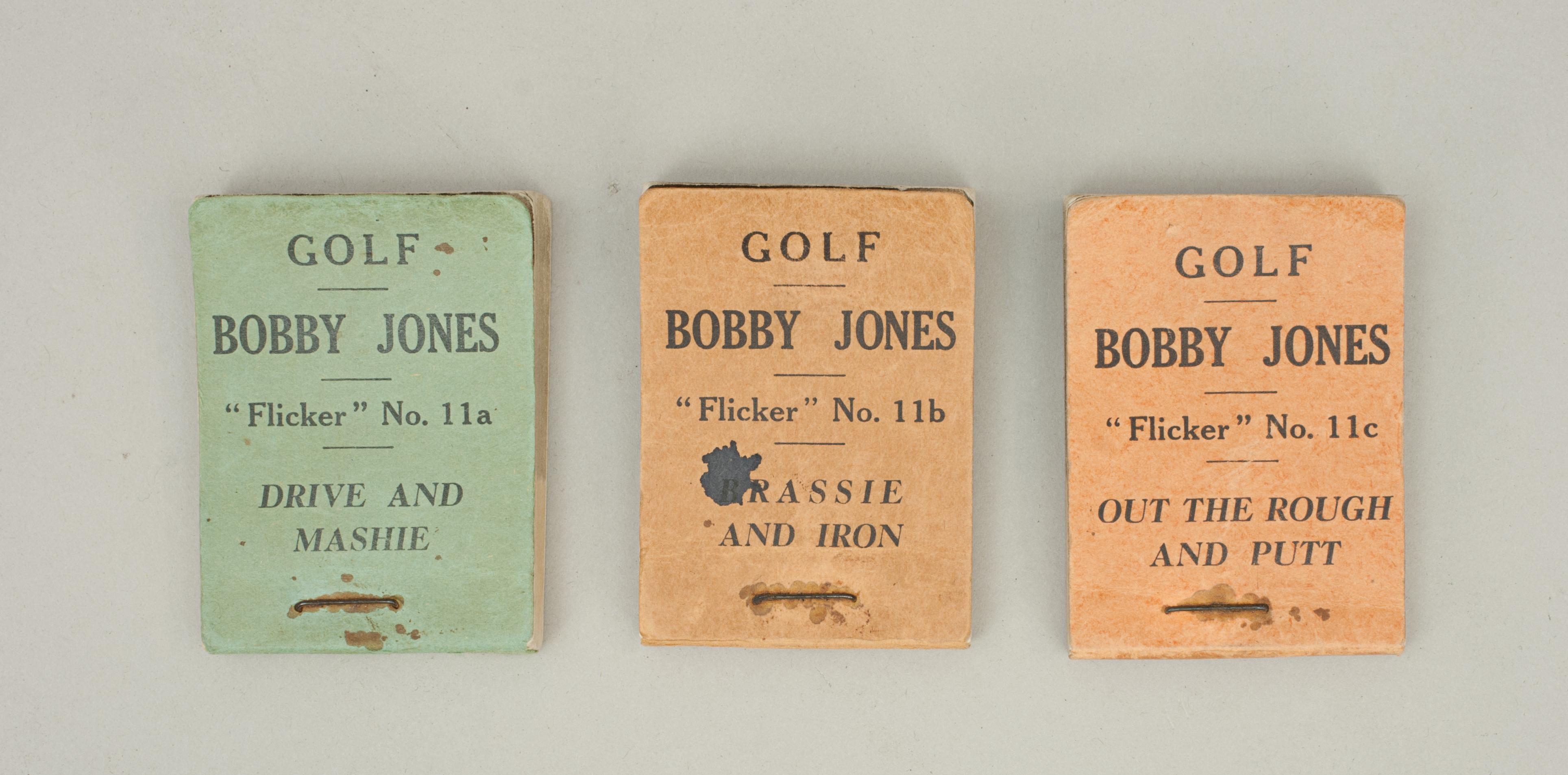 Vintage Golf Flicker Book, Bobby Jones, Brassie and Iron 3