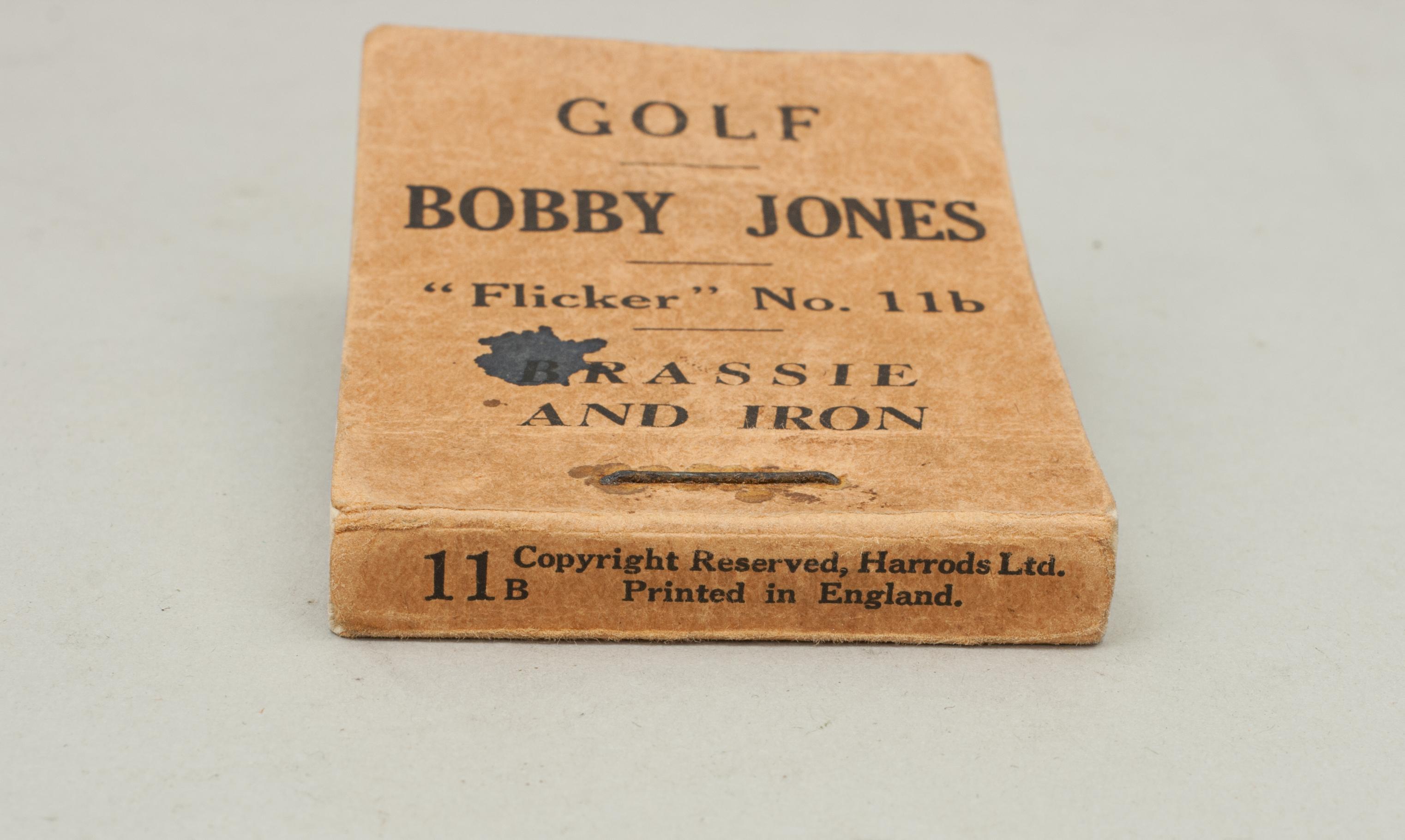 Sporting Art Vintage Golf Flicker Book, Bobby Jones, Brassie and Iron