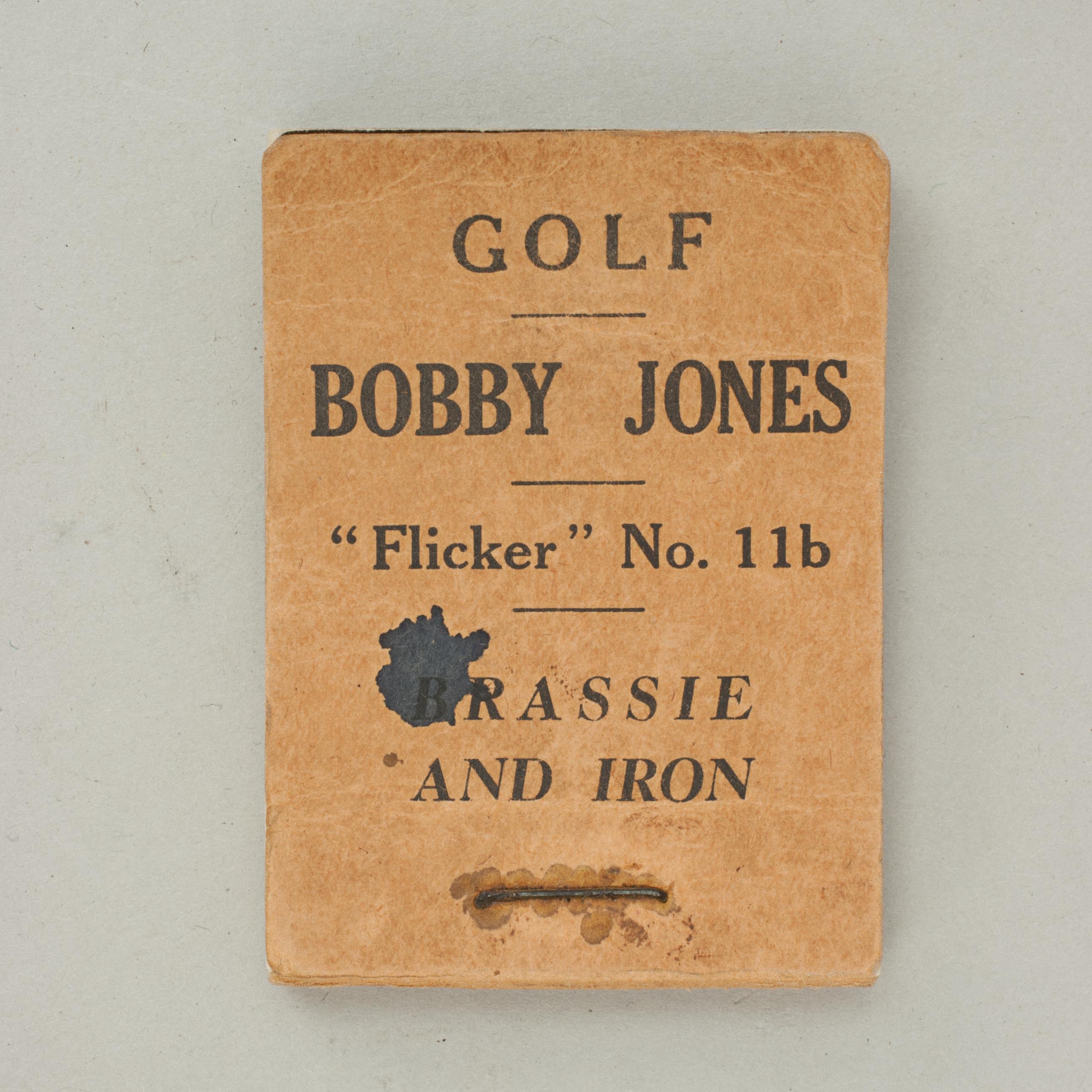 Vintage Golf Flicker Book, Bobby Jones, Brassie and Iron 1