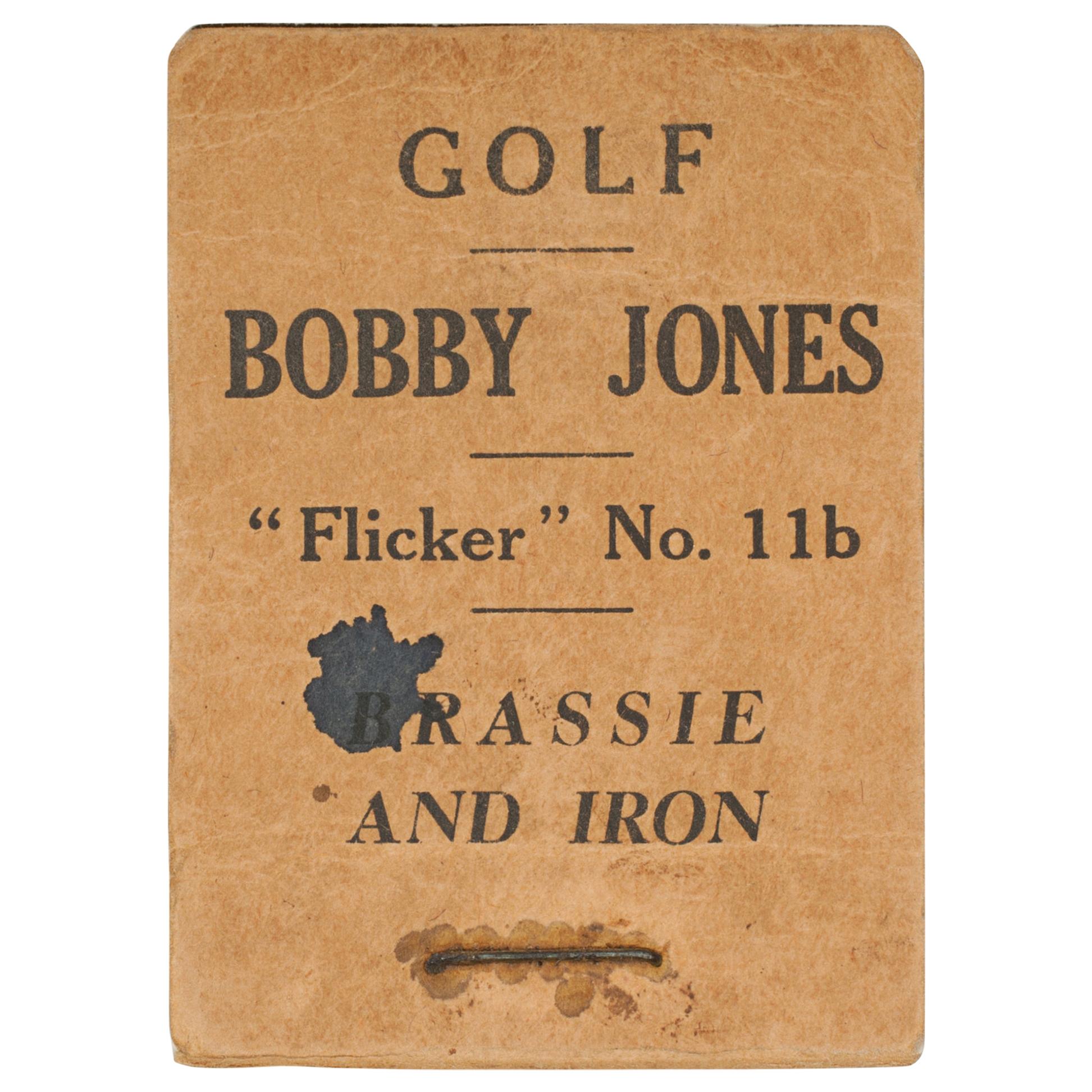 Vintage Golf Flicker Book, Bobby Jones, Brassie and Iron